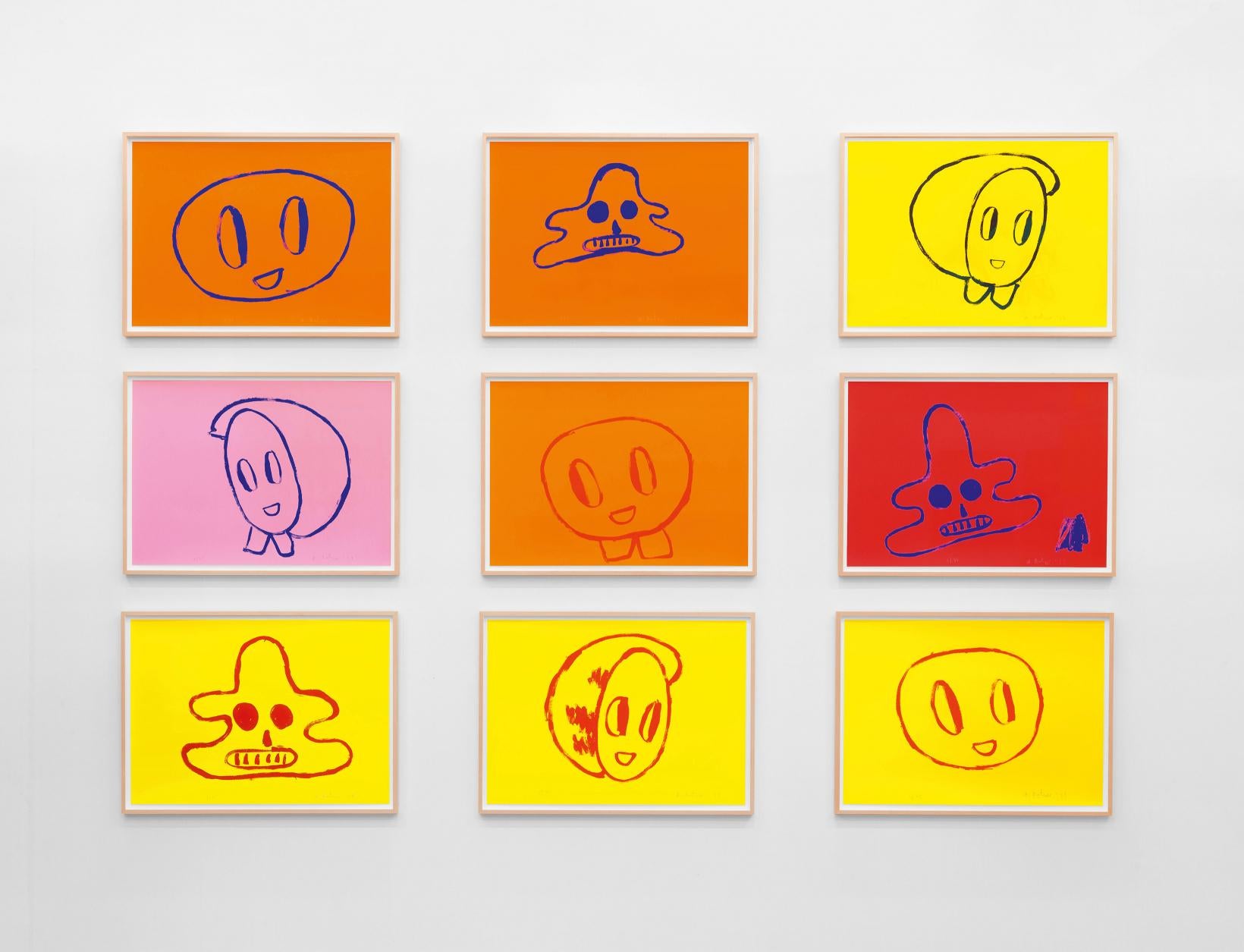André Butzer. Set of 3 Screenprints ‘Untitled 7–9’, 2021. Hand signed by Butzer. For Sale 3