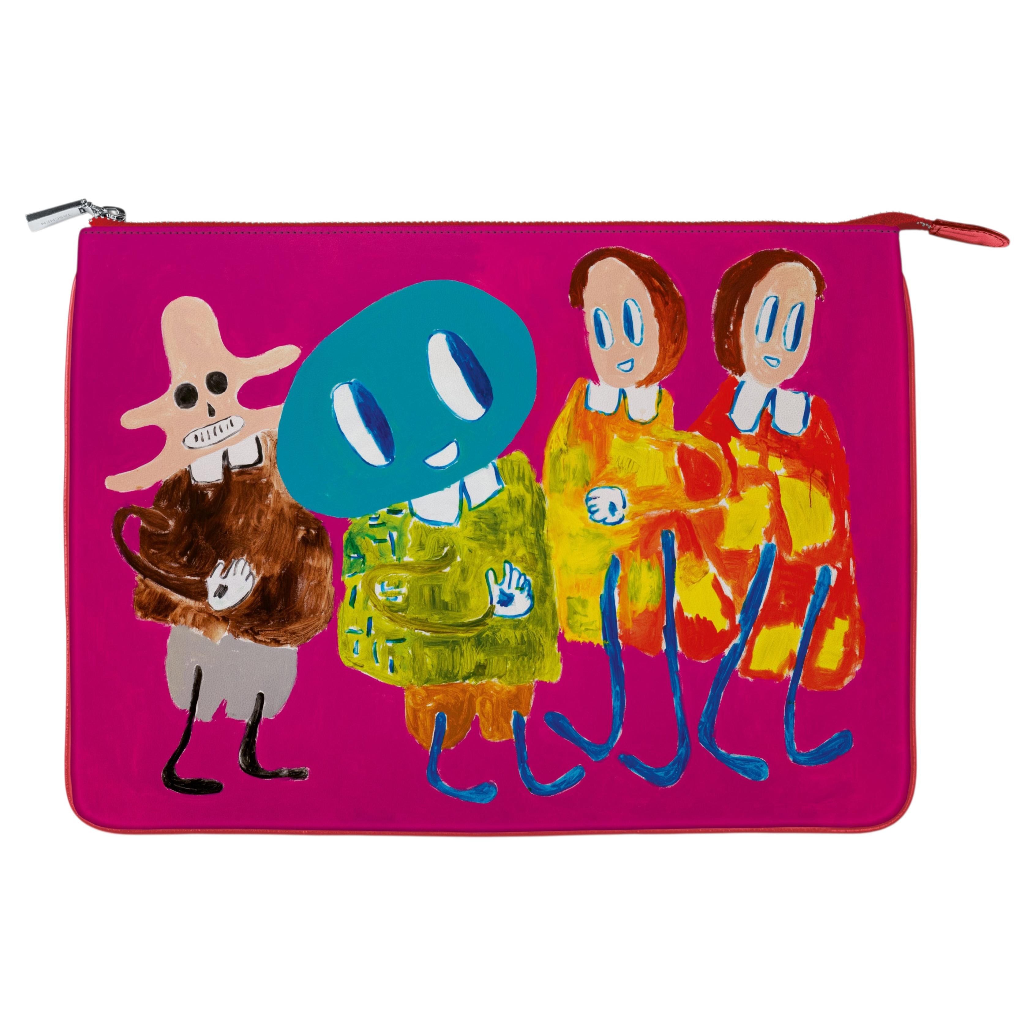 André Butzer Pouch, Hand-Crafted Microfiber, Italy, 2023 For Sale