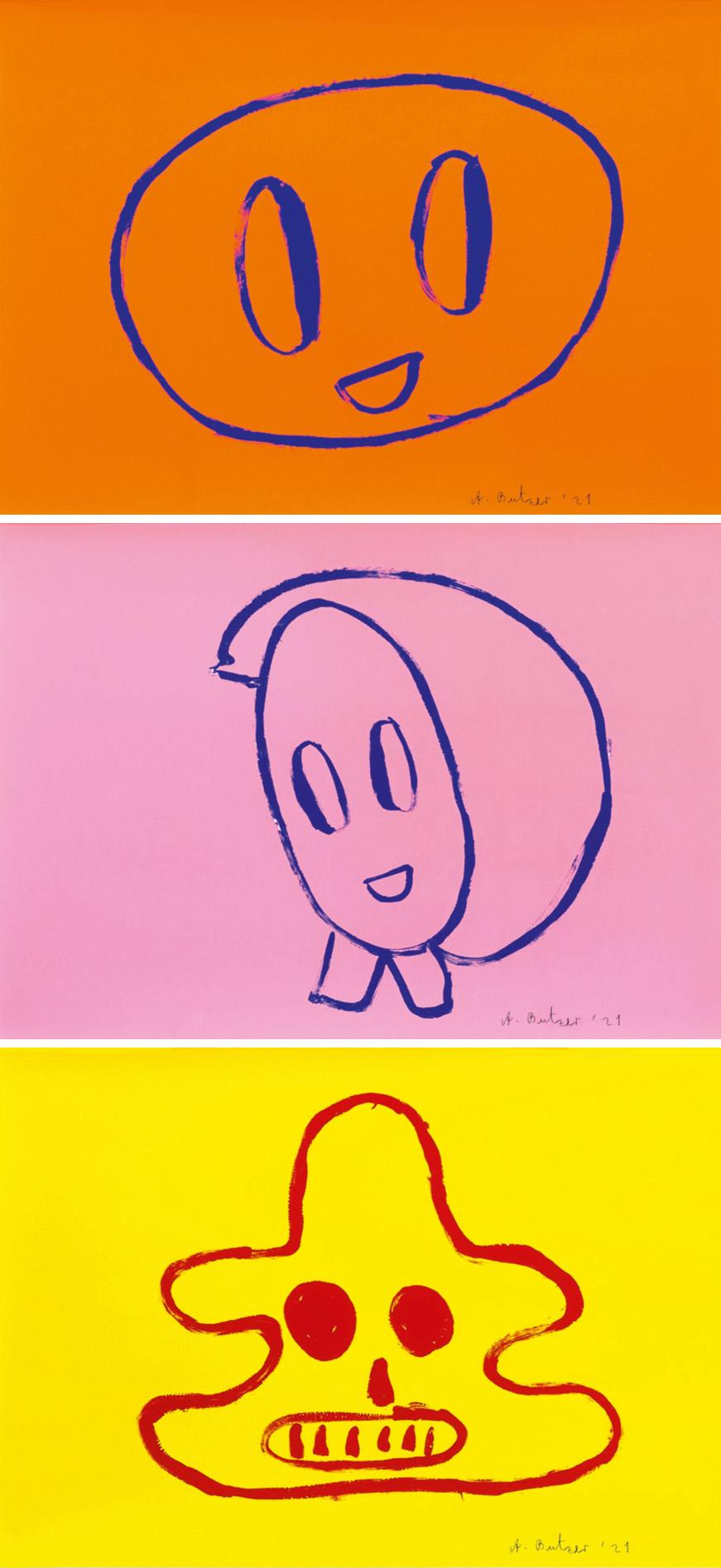 Untitled 1–3 (Suite of 3 screenprints)