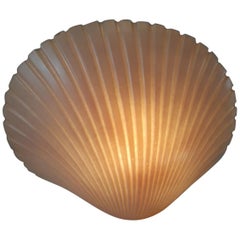 André Cazenave & Michele Mahé French Design Shell Table Lamp Fiberglass 1960