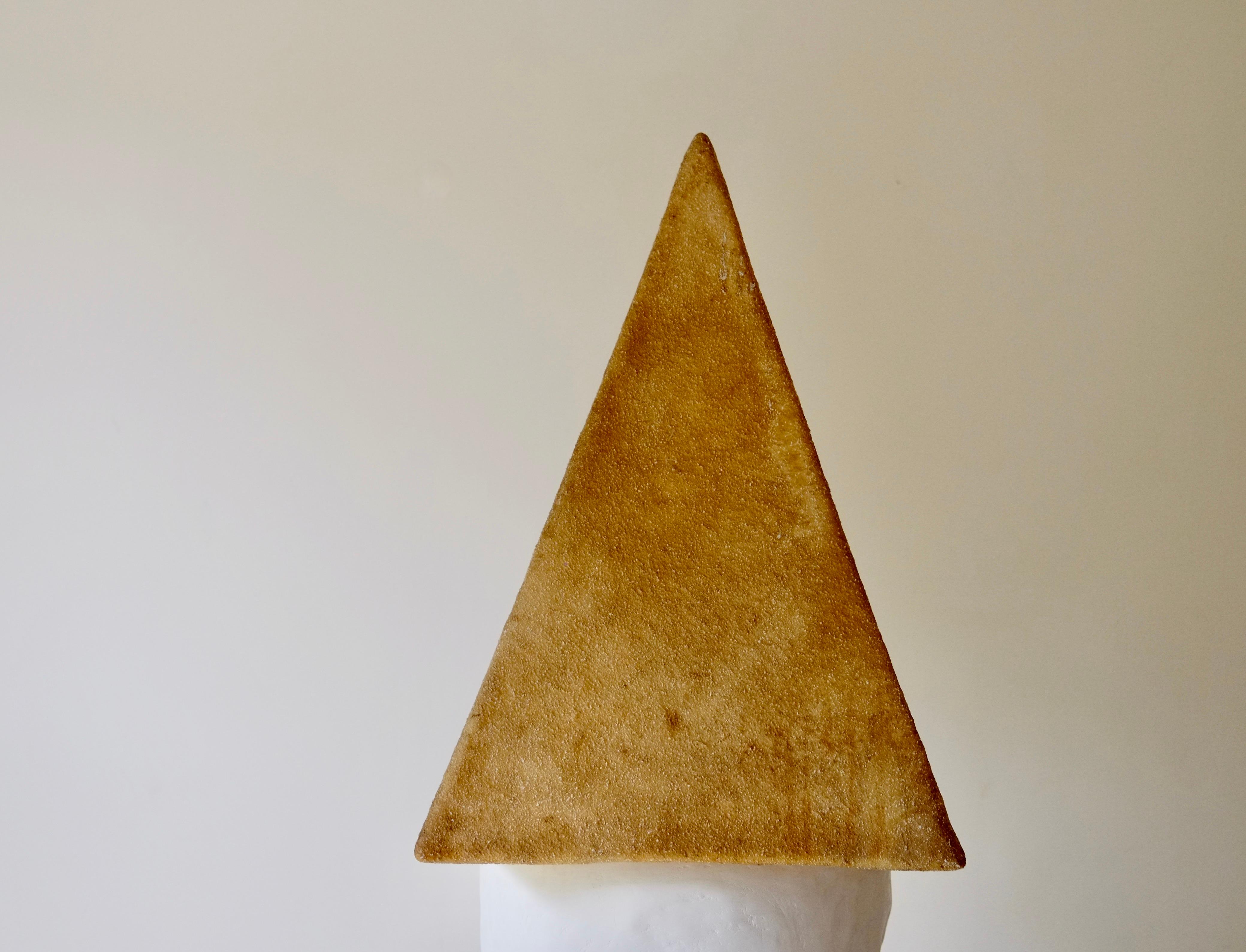 Brutalisme Lampe pyramide Andre Cazenave pour Singleton, Italie, années 1970