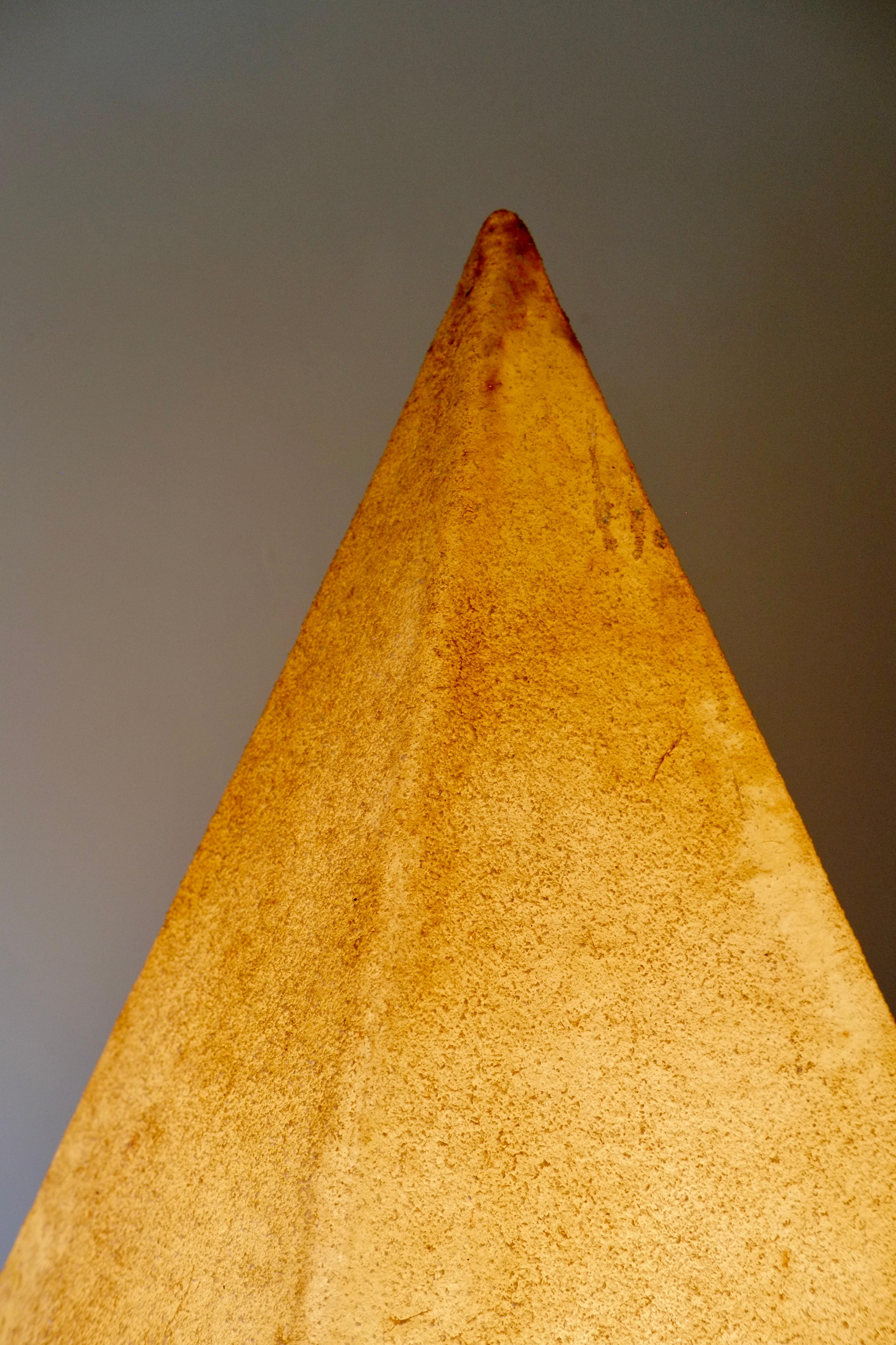 Andre Cazenave Pyramid Lamp For Singleton, Italy, 1970's 2