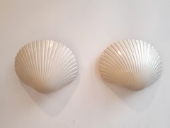 Andre Cazenave Shell Sconces Atelier A, France 1960 Fiberglass