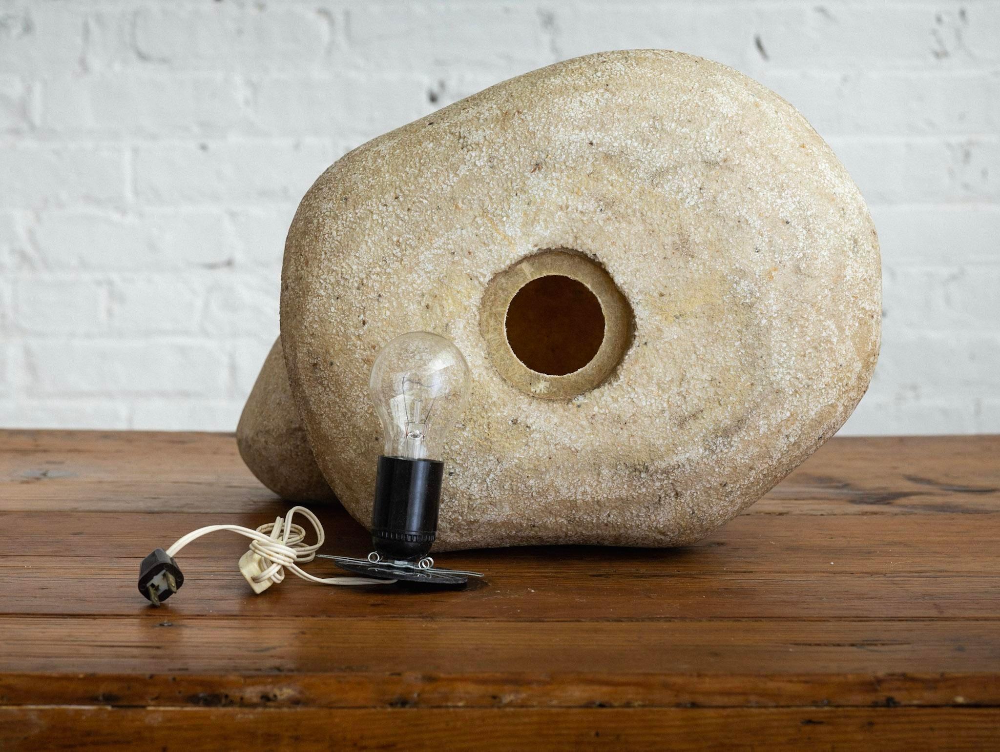 andre cazenave rock lamp