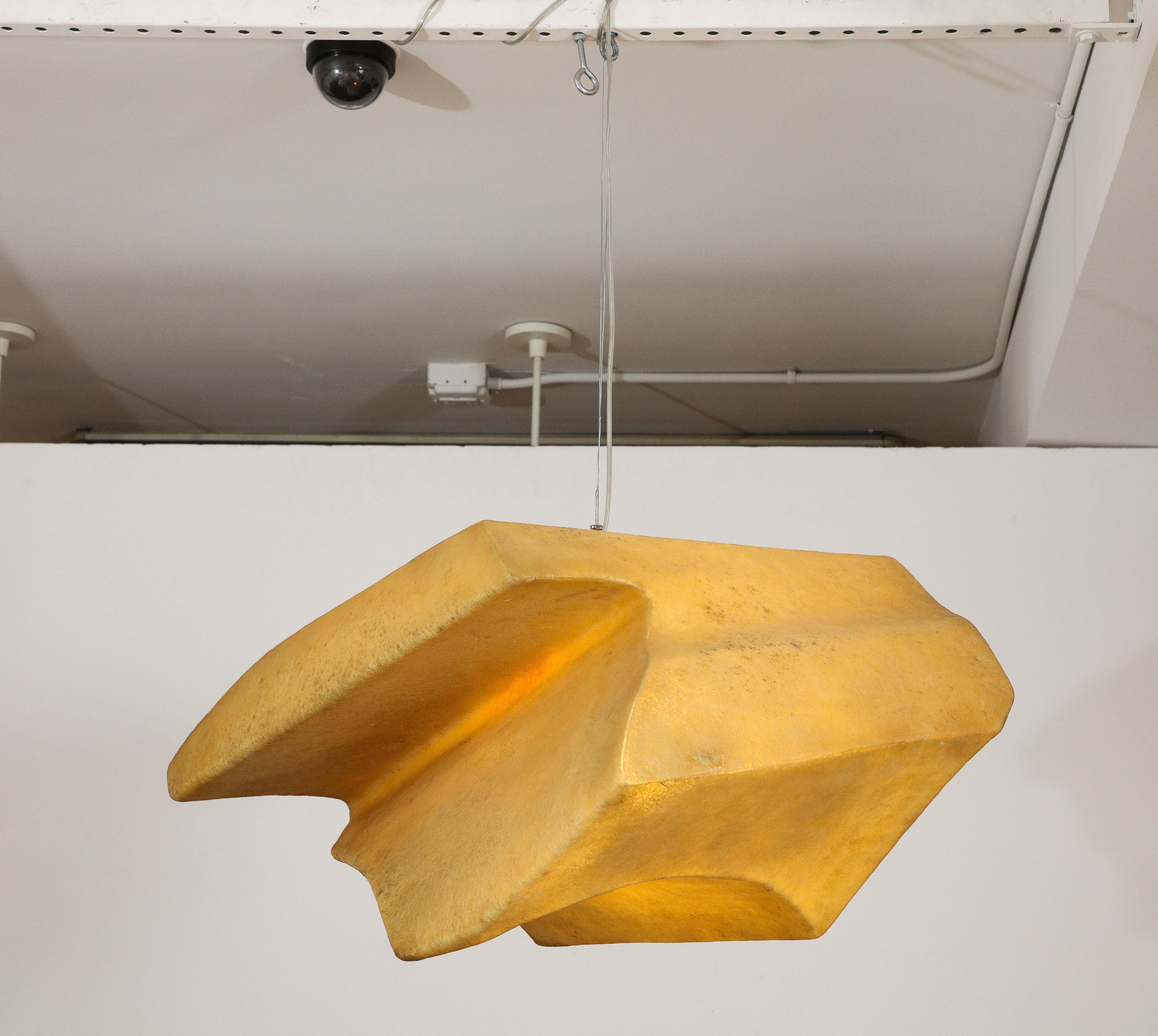 Mid-Century Modern Andre Cazenave, Special Commission Floating Form Suspension Chandelier