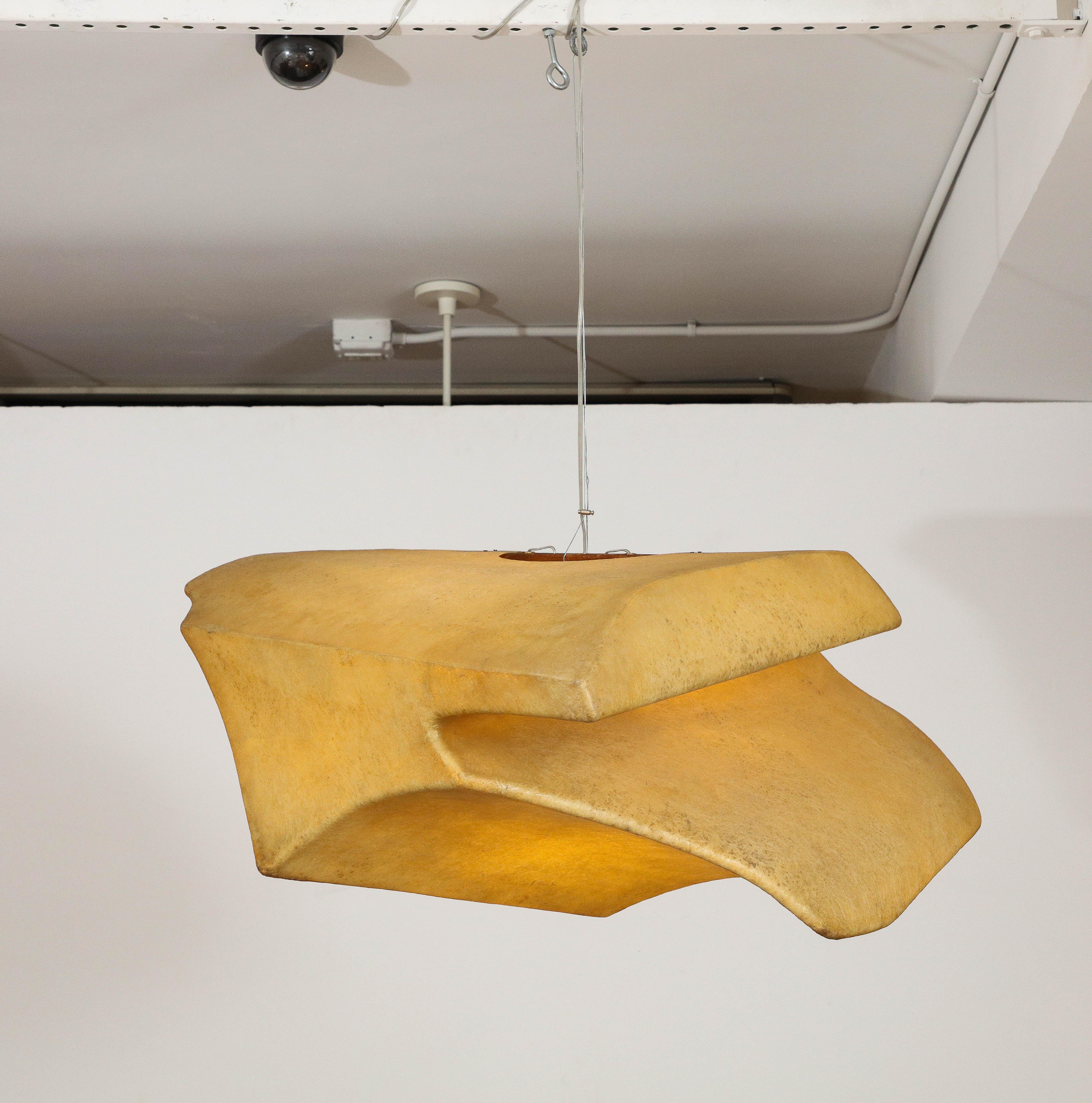 Mid-20th Century Andre Cazenave, Special Commission Floating Form Suspension Chandelier