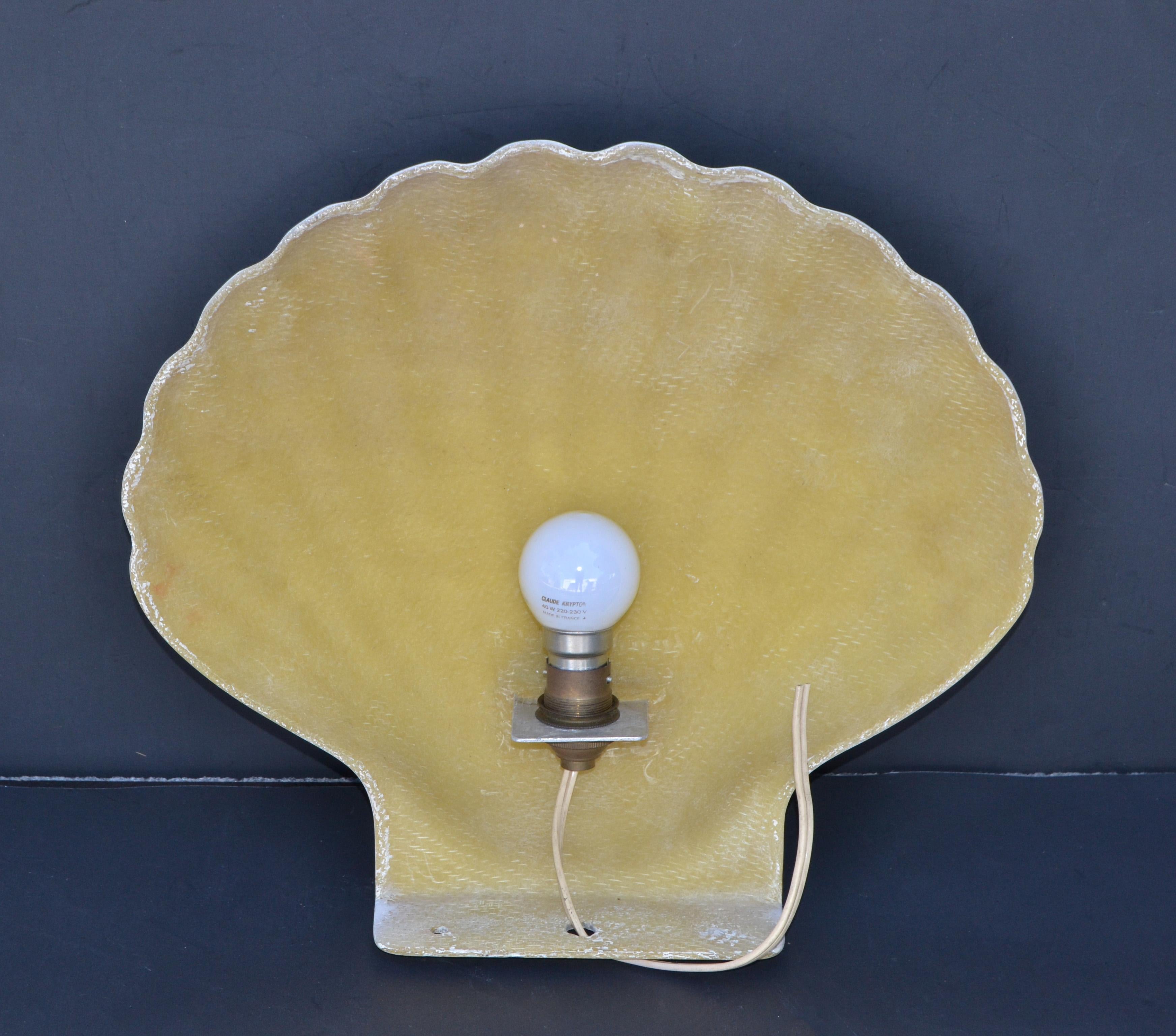 Andre Cazenave St Jacques Fiberglass Sconce, Wall Lamp, Nautical Objects Italy For Sale 4