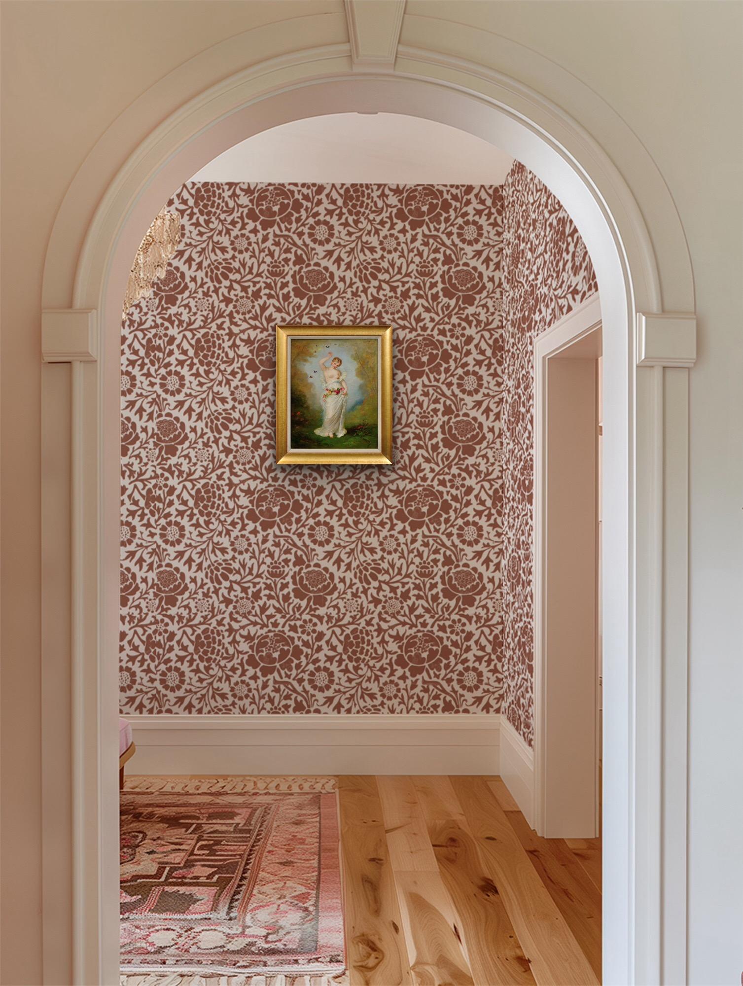 Quadro a olio incorniciato in stile accademico francese del 1860 Temi romantici e mitologici in vendita 11