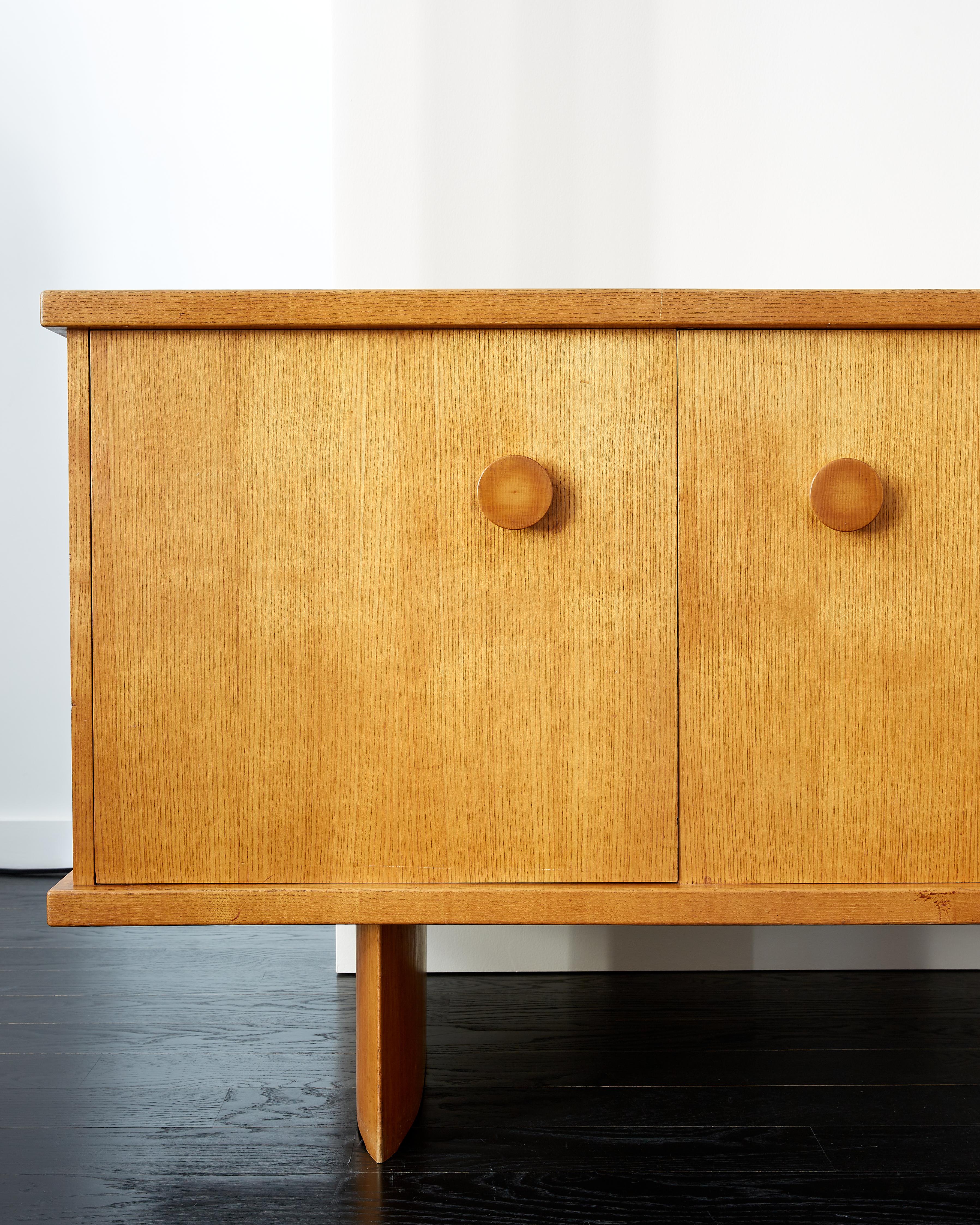 André Chetaille Four-Door Sideboard in Ash c. 1965 For Sale 4