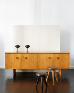 André Chetaille Viertüriges Sideboard aus Esche um 1965