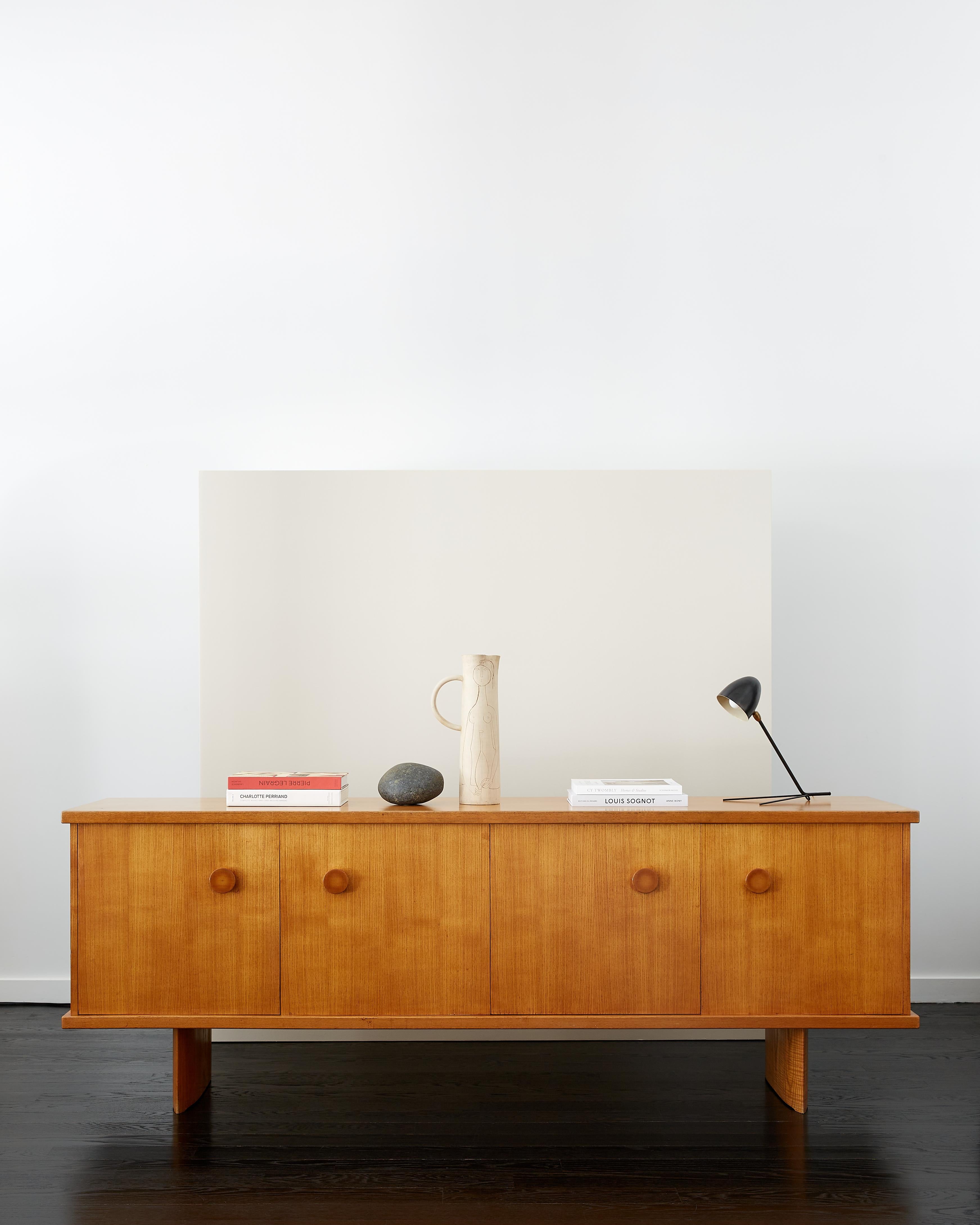 André Chetaille Four-Door Sideboard in Ash c. 1965 For Sale 6