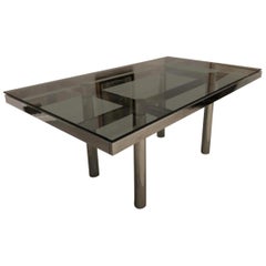 "André" Chrome Dining Table for Gavina, designed by Afra & Tobia Scarpa