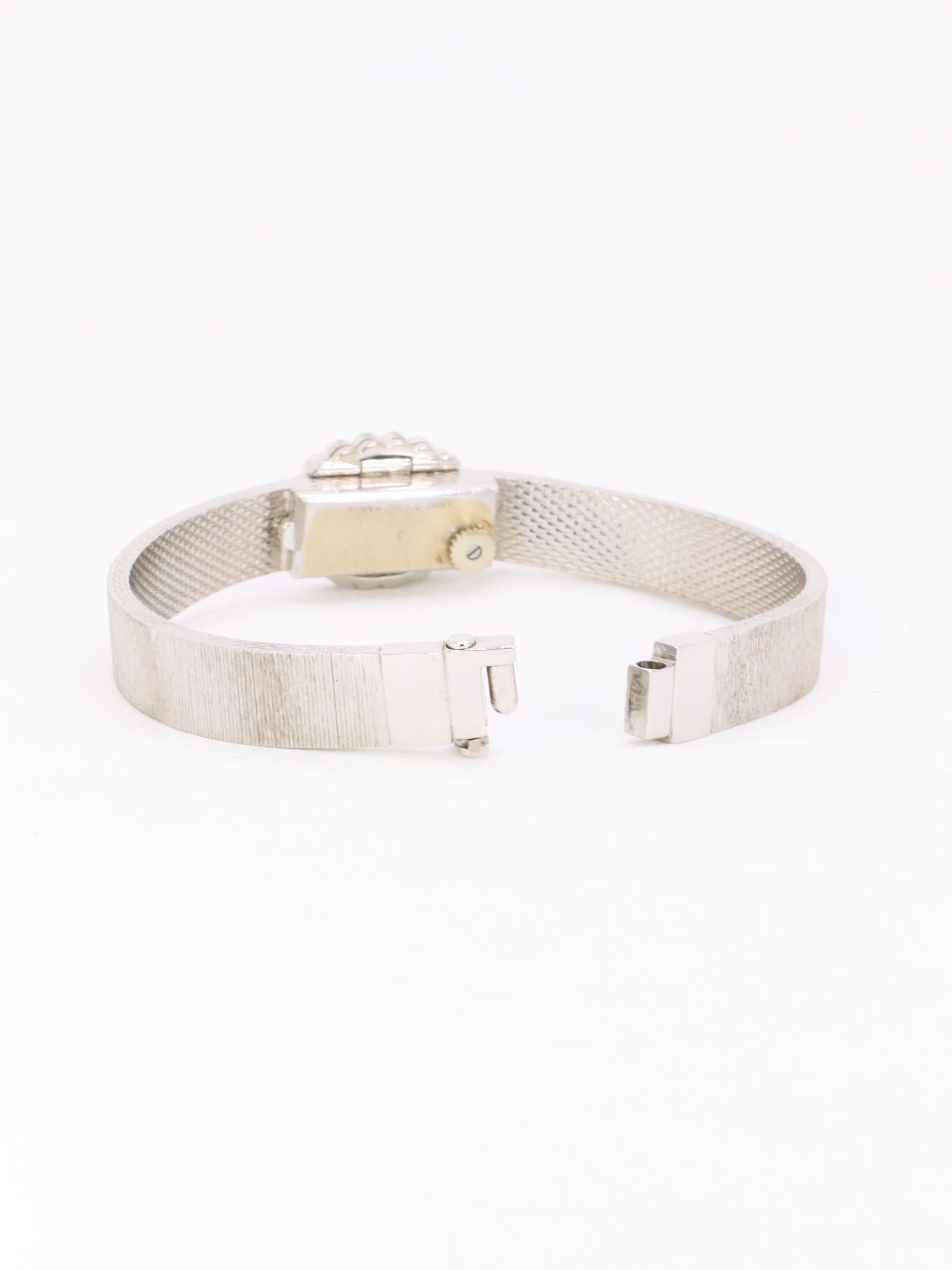 Orologio segreto di Andre COL in oro bianco e diamanti in vendita 6