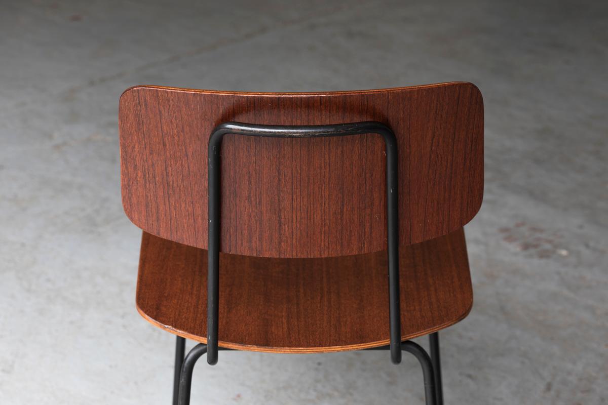 Mid-20th Century André Cordemeyer for Gispen Set of 5 Dining Chairs Model 1262, 1960s