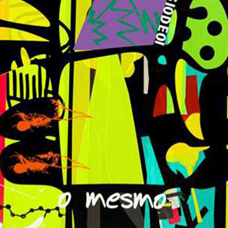 Andre Costa, PR 19, peinture acrylique abstraite sur vinyle, 19,75 x 19,75, 2015
Couleurs : Vert, rouge, jaune, violet, bleu

Andre Costa est un artiste visuel brésilien et l'auteur de  dans le cadre du projet 