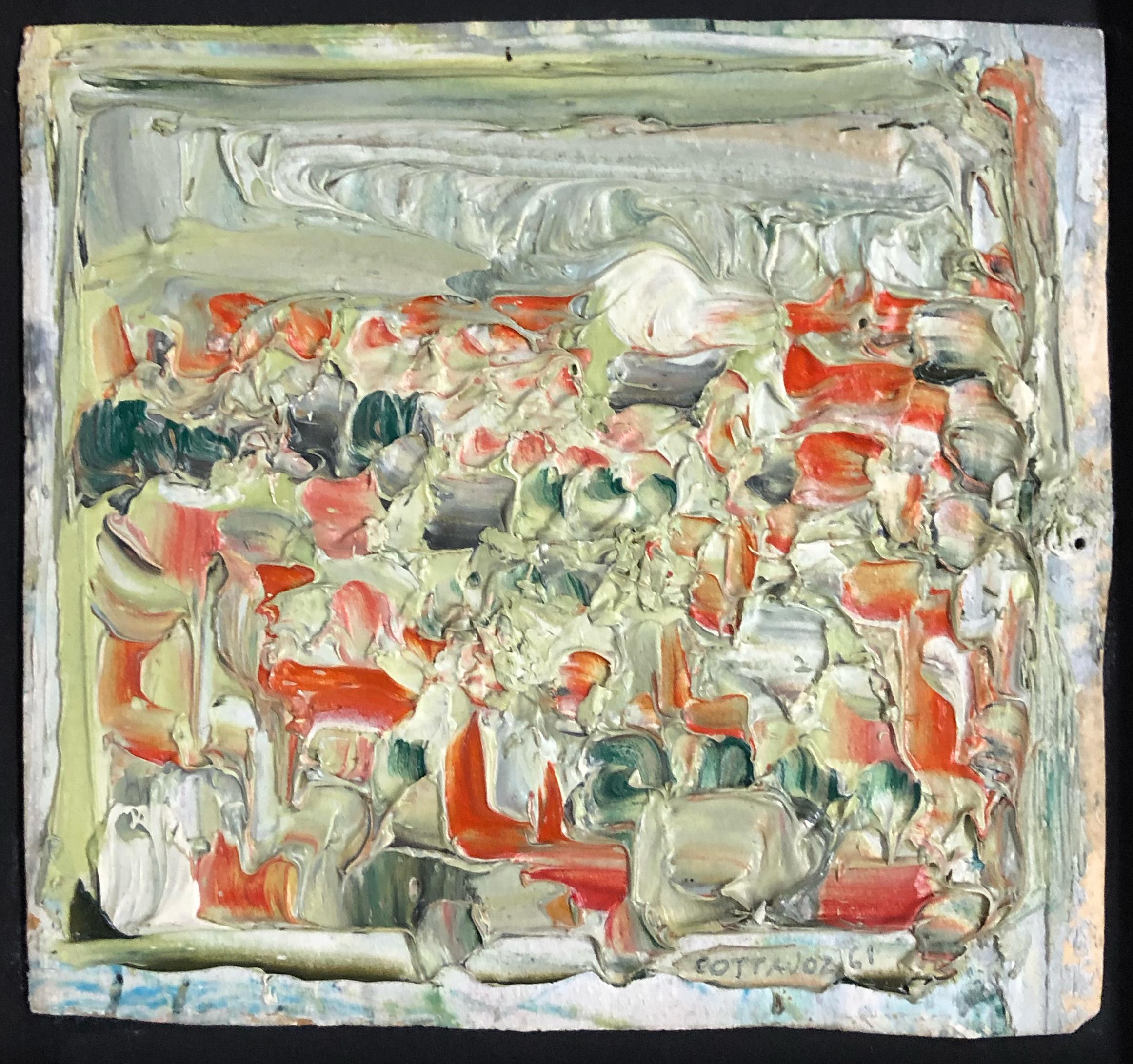 Le Paysage, scena francese - Painting di André Cottavoz