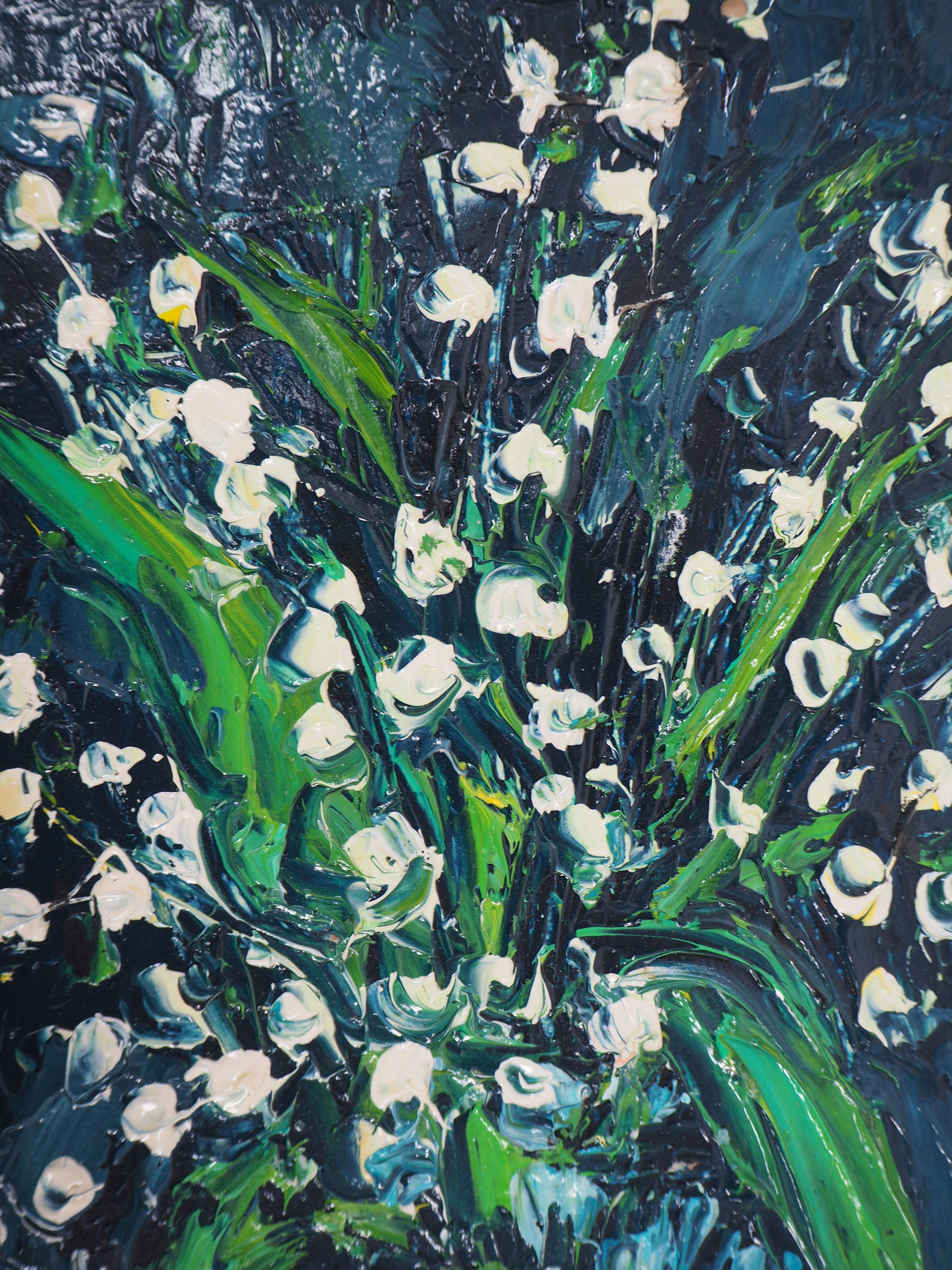 lily of the valley oil painting