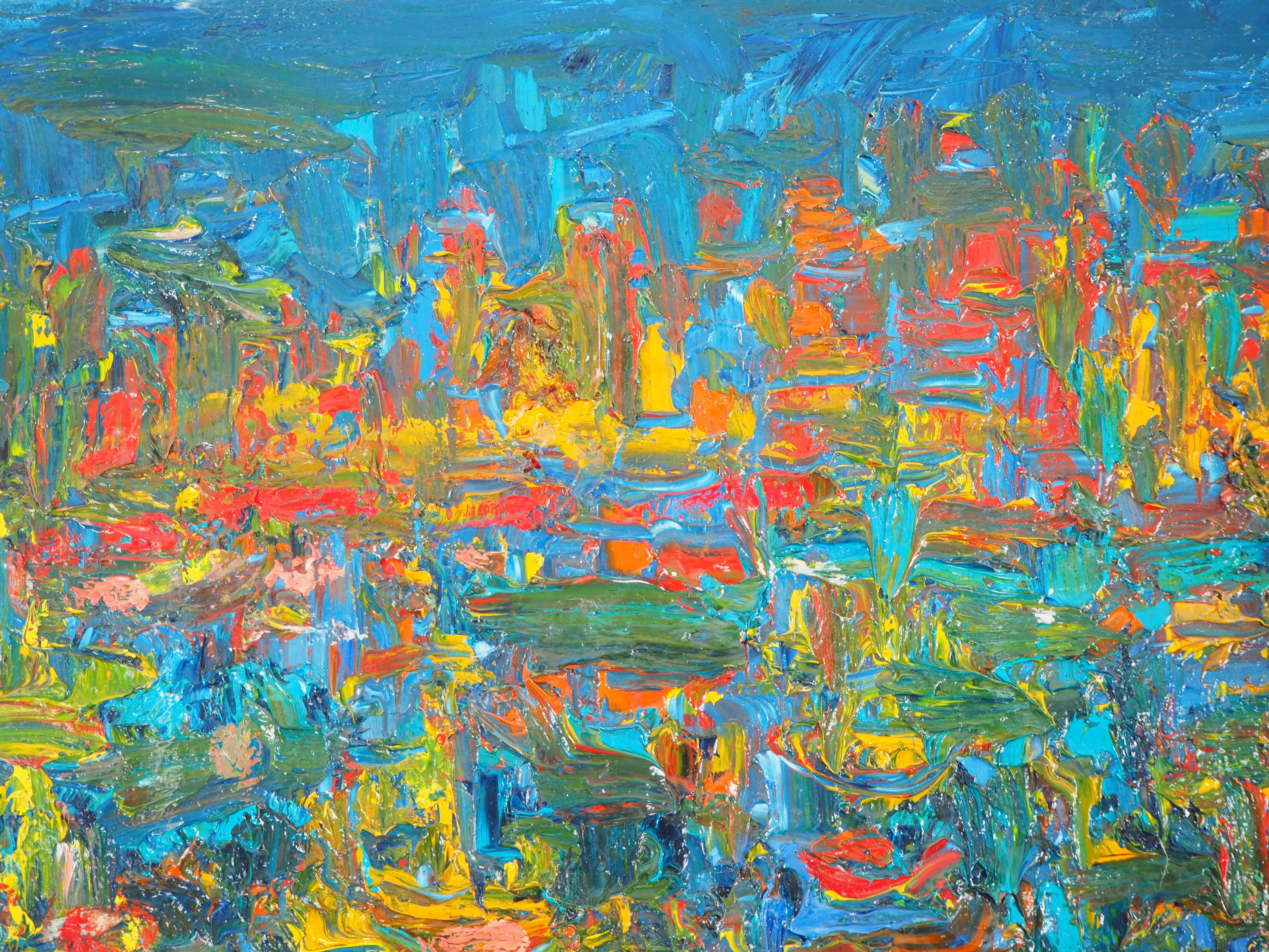 André Cottavoz (1922-2012)
Nuit dans le port de Saint-Tropez, c. 1960

Peinture à l'huile originale
Signé dans le coin inférieur gauche 
Signé et titré au dos
Sur toile 27 x 46 cm (environ 11 x 18 pouces)

Excellent état