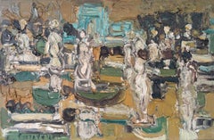 Paris, Tuileries Garden. 1961. Oil on canvas, 27x41 cm