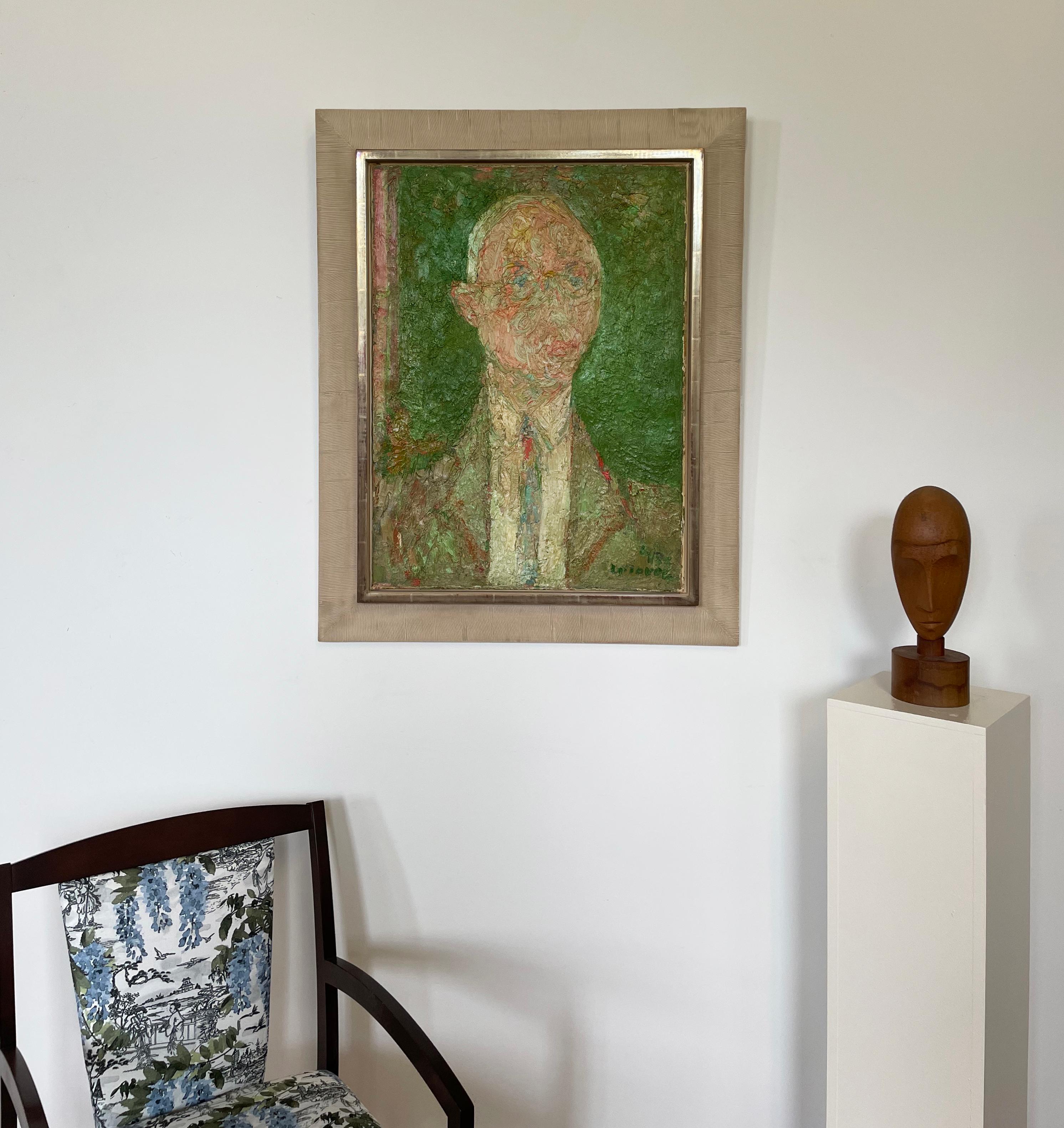 Portrait, gentleman with glasses and tie For Sale 5