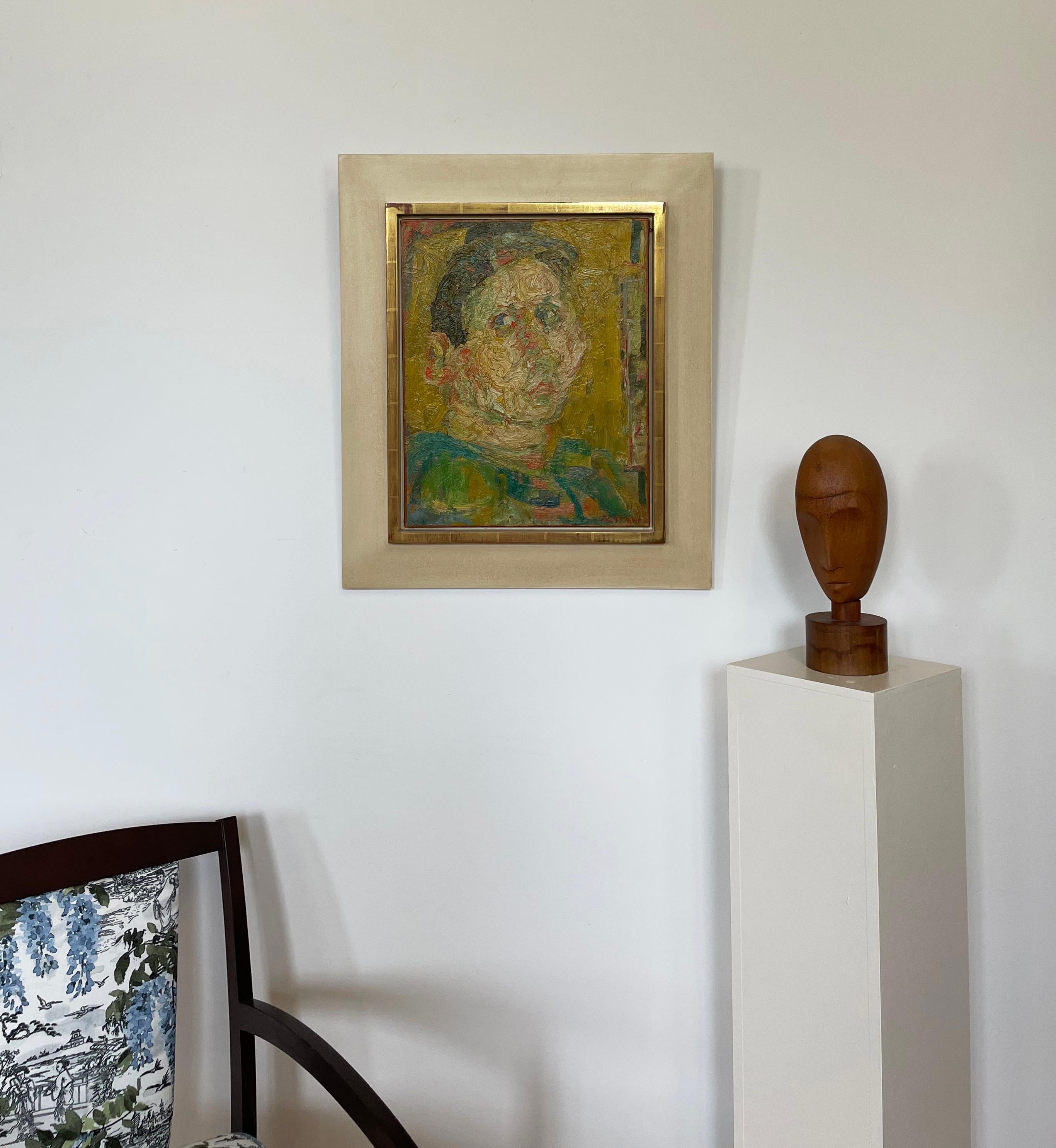 Portrait Jaune, Picasso feel Head of a Woman For Sale 1