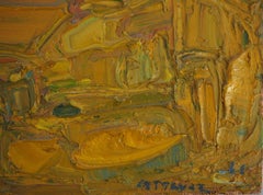 Il sorgere del sole in Provenza - Quadro ad olio originale, firmato