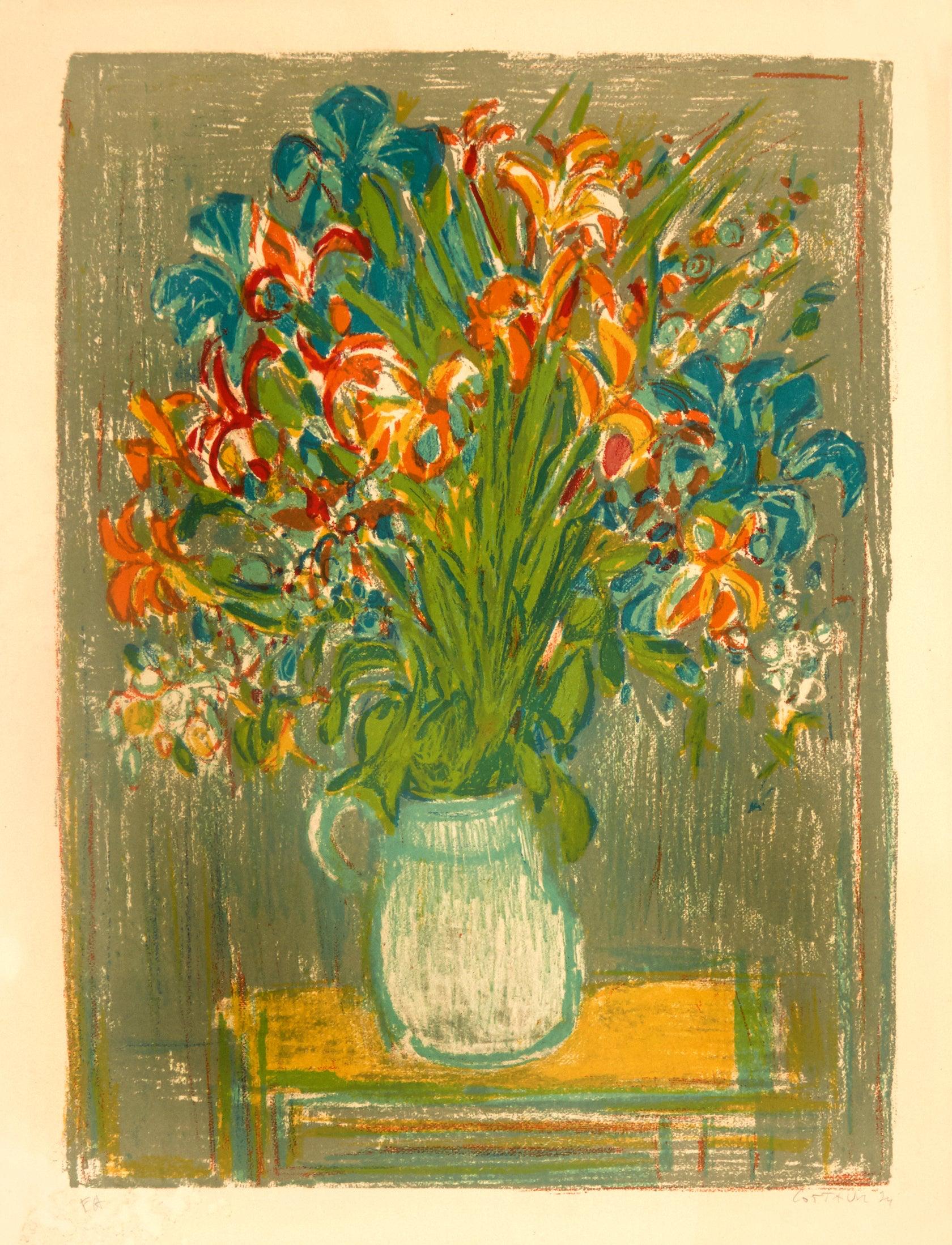 Bouquet - Print by André Cottavoz