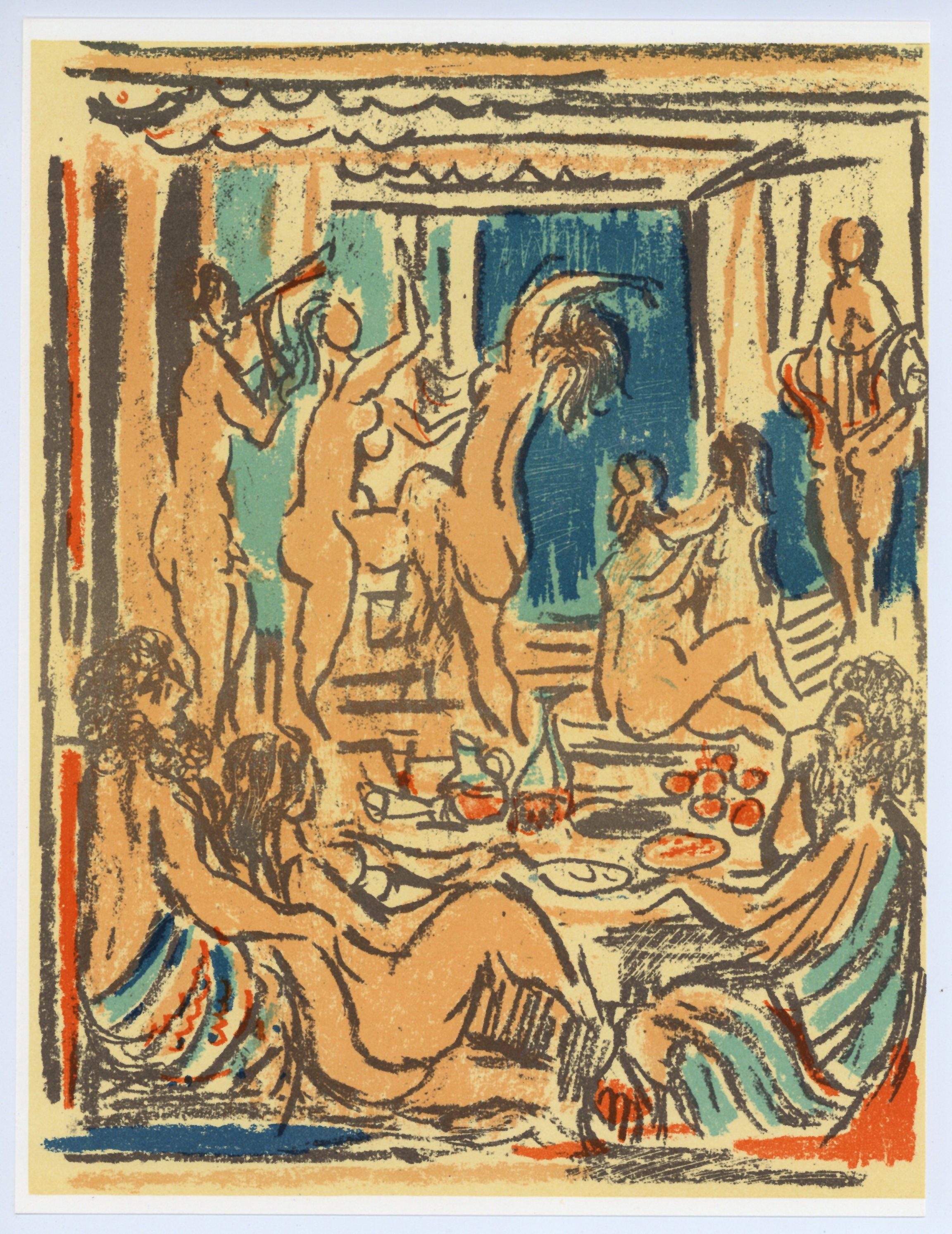 André Cottavoz Nude Print - original lithograph  
