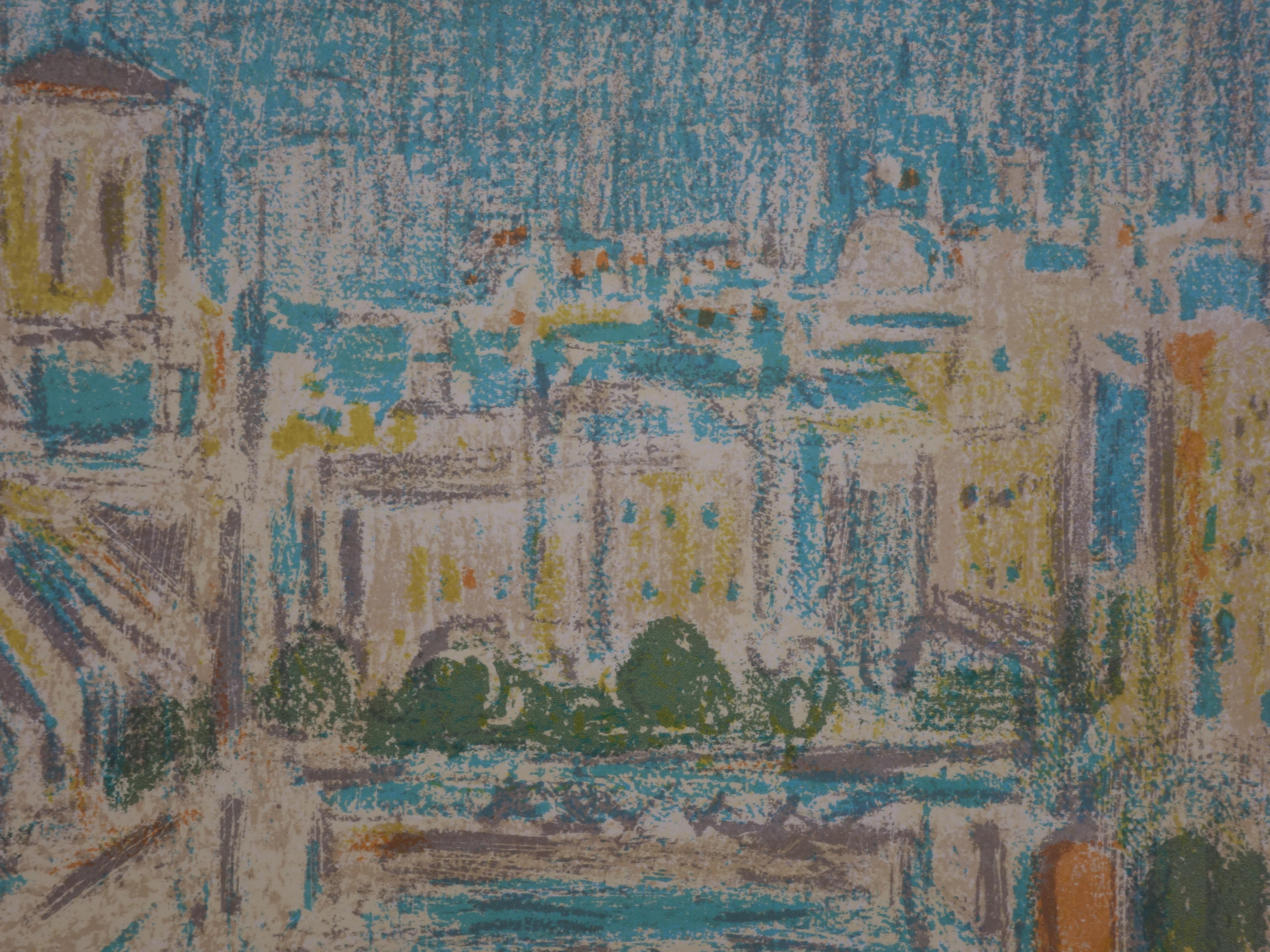 André COTTAVOZ
París : Notre Dame vista desde el Sena

Litografía original (Impresa en el Atelier Mourlot en 1973)
Firmado a lápiz
Justificado HC
Sobre vitela Arches 65 x 50 cm (c. 26 x 20 pulgadas)

Excelentes condiciones