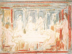 La Cena - Litografia originale firmata a mano e numerata