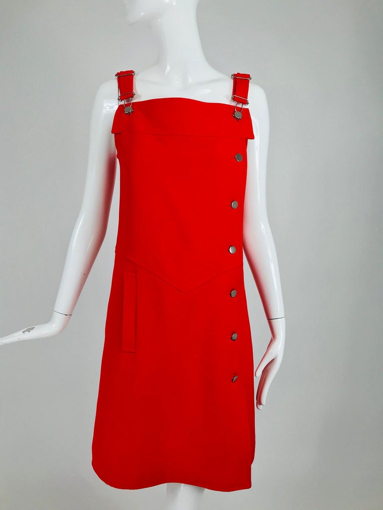 Courreges 1960s Mod Two Piece Suspender Dress and Jacket 1960s For Sale at  1stDibs | 1960s suspenders