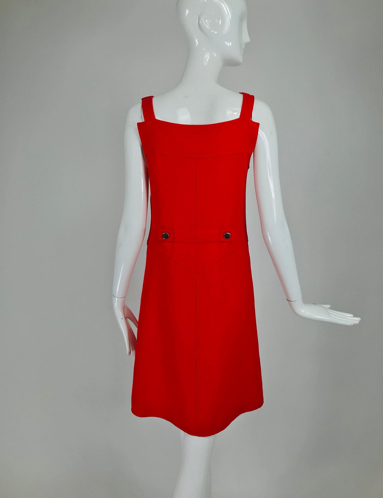 Courreges 1960s Mod Two Piece Suspender Dress and Jacket 1960s For Sale ...