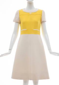 Andre Courreges Wool A-Line Dress , Circa 1960's