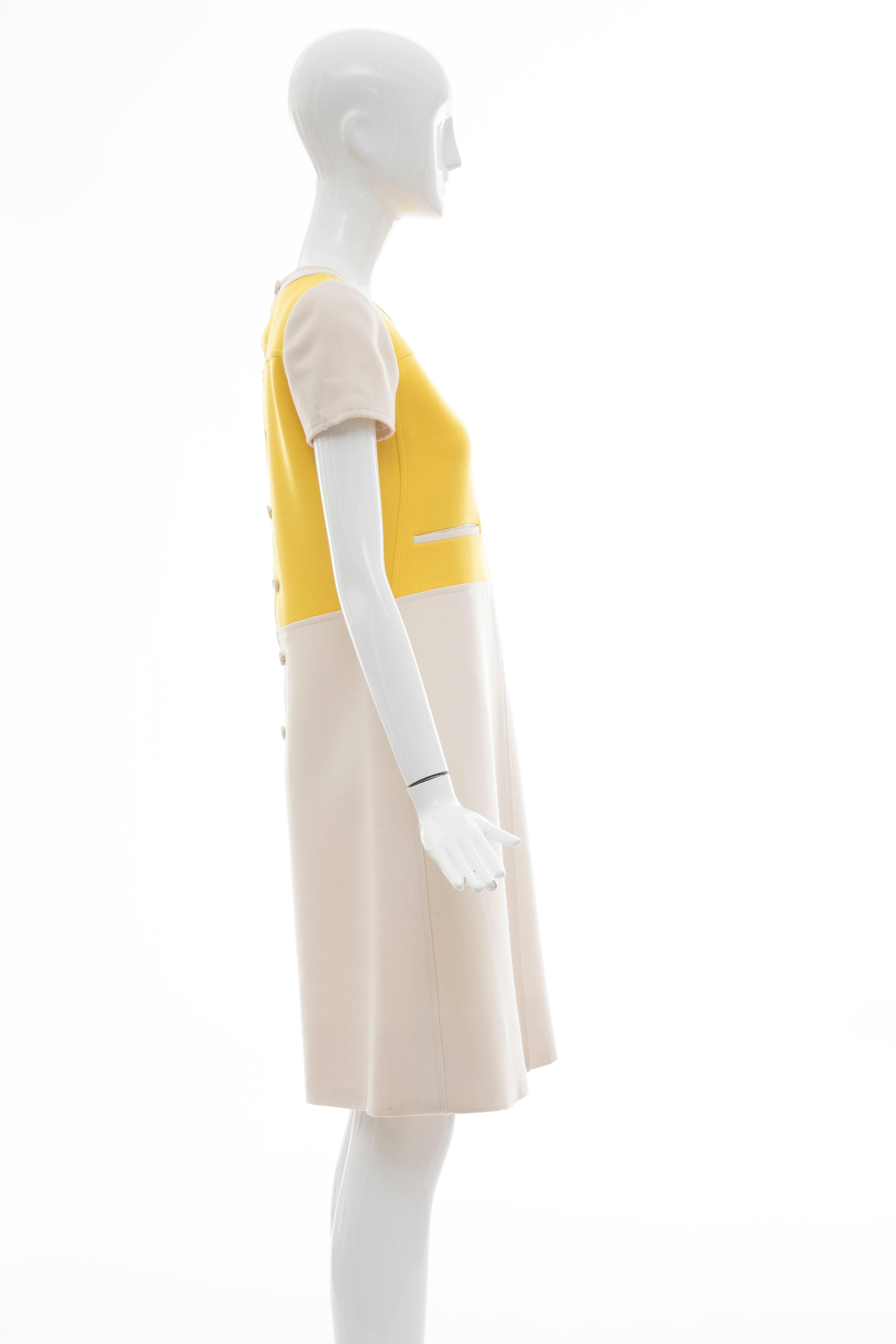 Andre Courreges Wool A-Line Dress , Circa 1960's In Fair Condition For Sale In Cincinnati, OH