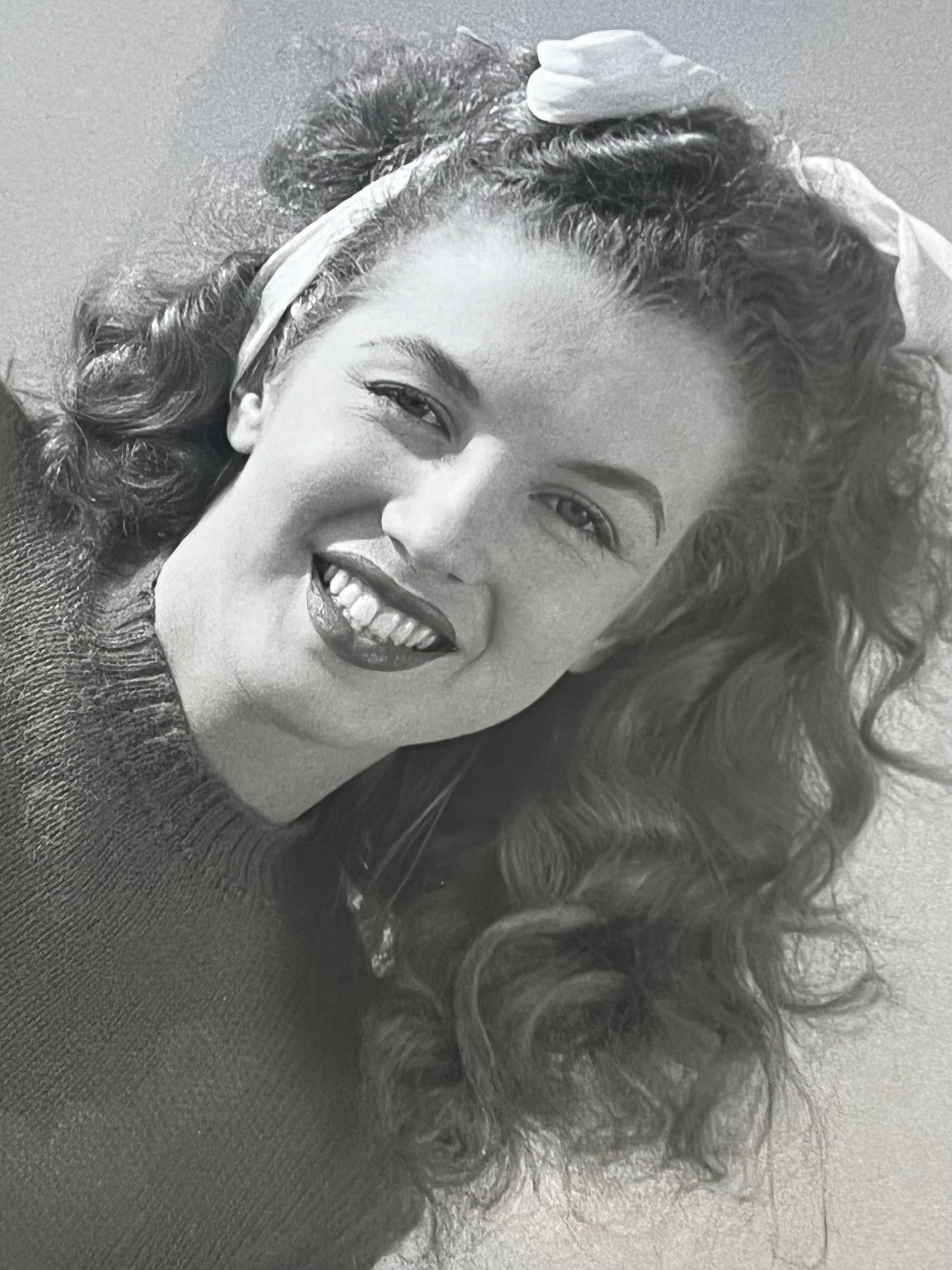 Rare impression vintage de Marilyn Monroe par le photographe de renommée mondiale Andre De Dienes. Des célèbres archives de Kim Goodwin : Faites partie de l'histoire d'Hollywood !