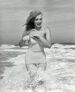 Marilyn Monroe Laughing in the Ocean Vintage Original Photograph