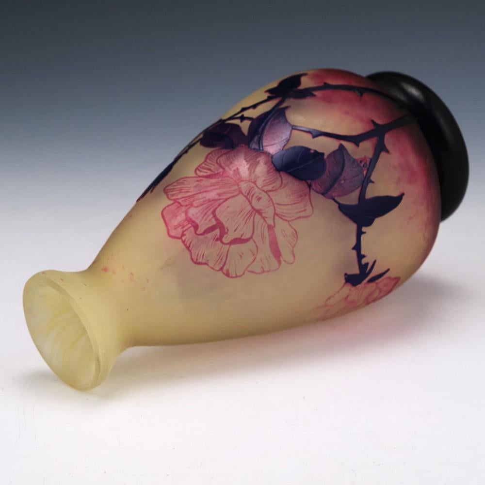 20th Century Andre Delatte Cameo Glass Vase, c1925