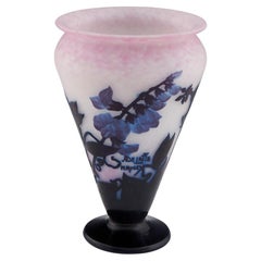 Andre Delatte Cameo Glass Vase c1925