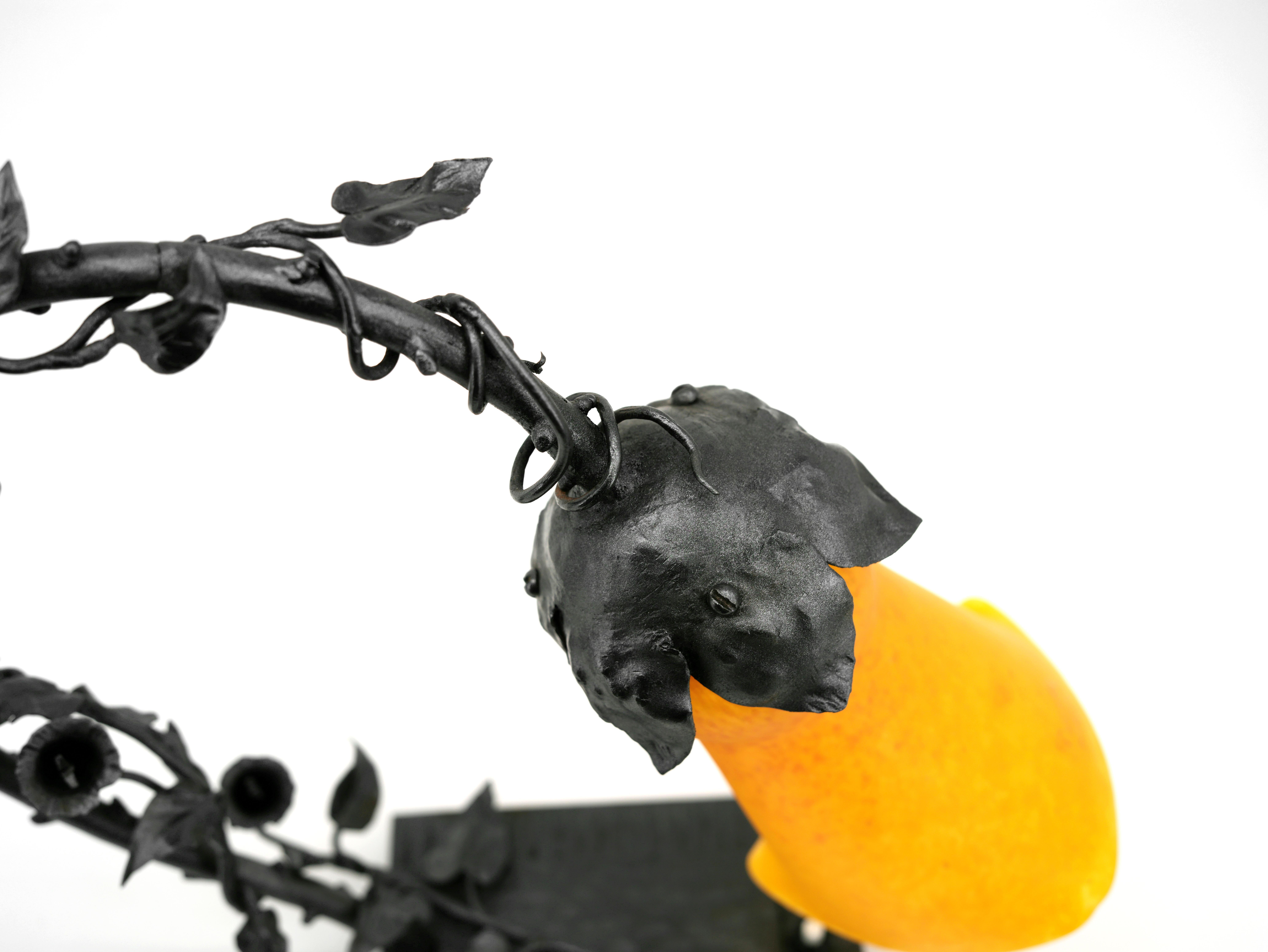 Lampe à poser en liseron de l'Art déco français d'Andre Delatte, 1920 en vente 8