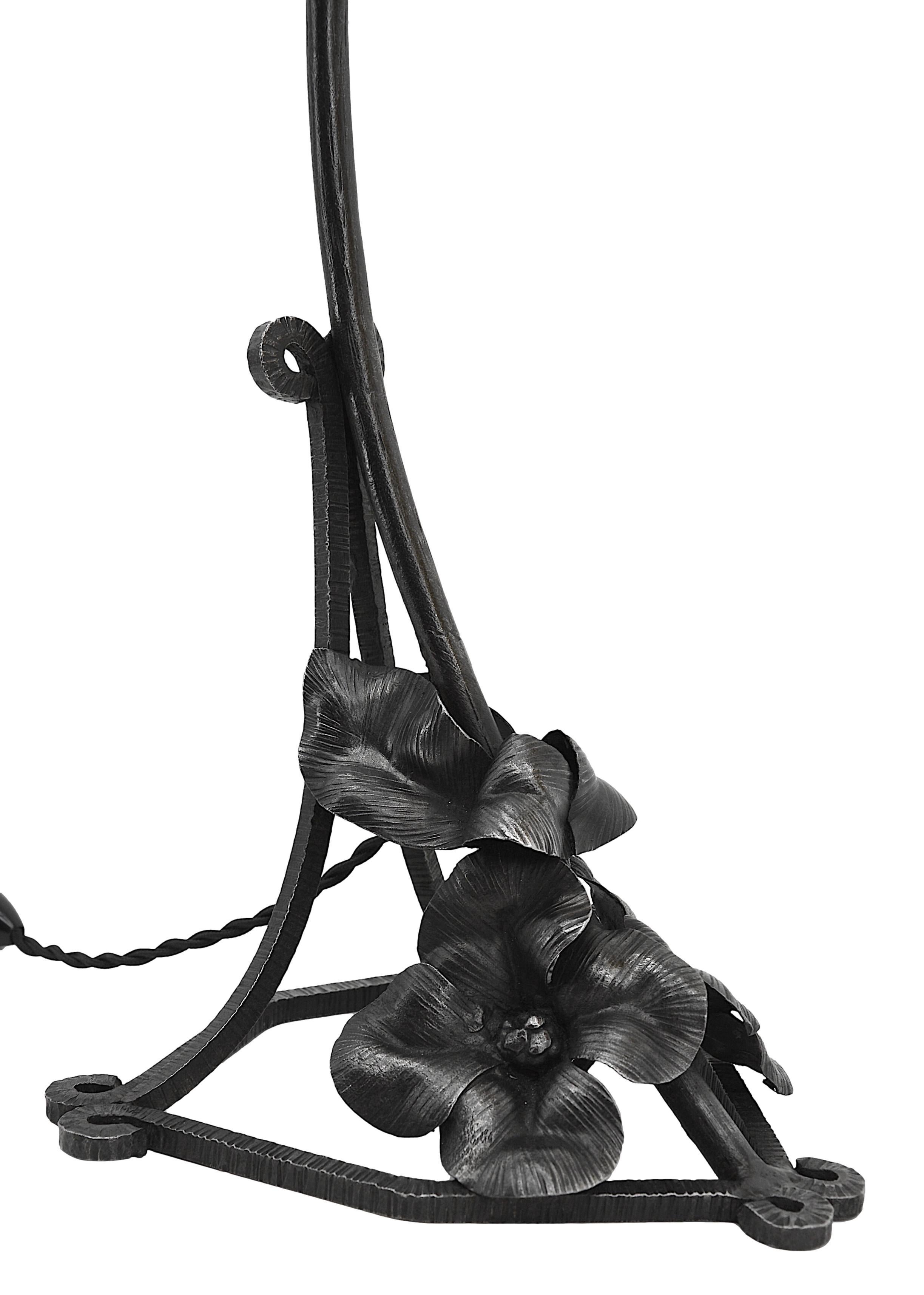 Andre Delatte Large Rare Art Deco Table Lamp, 1920 For Sale 3
