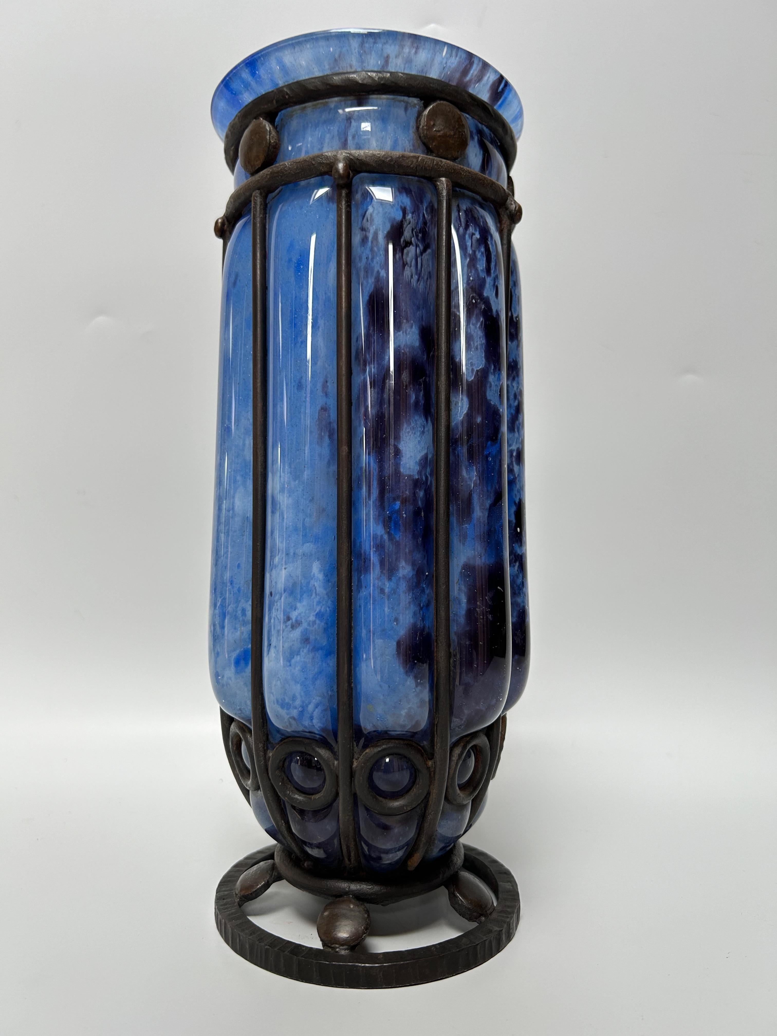XX secolo Vaso André Delatte Nancy Art Deco in vendita