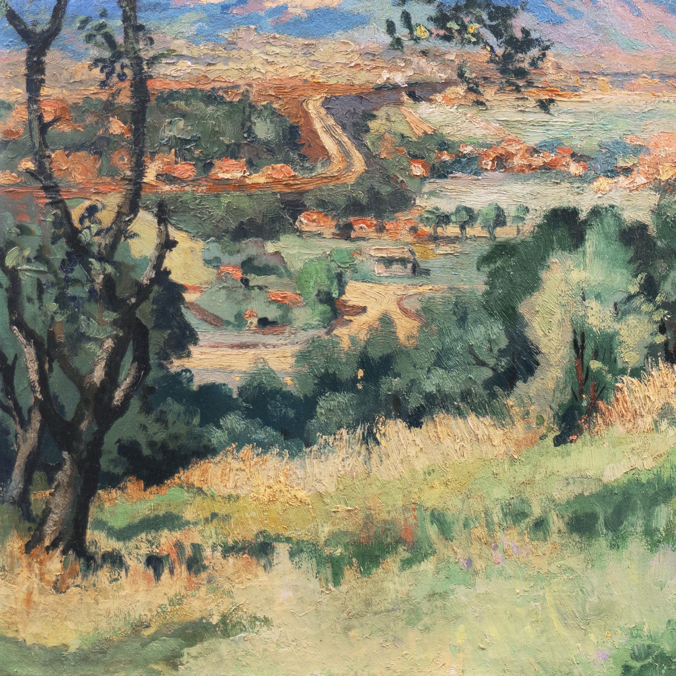 'Steam Locomotive at Bry-Sur-Marne', Paris, Salon des Artistes Français, Benezit For Sale 4