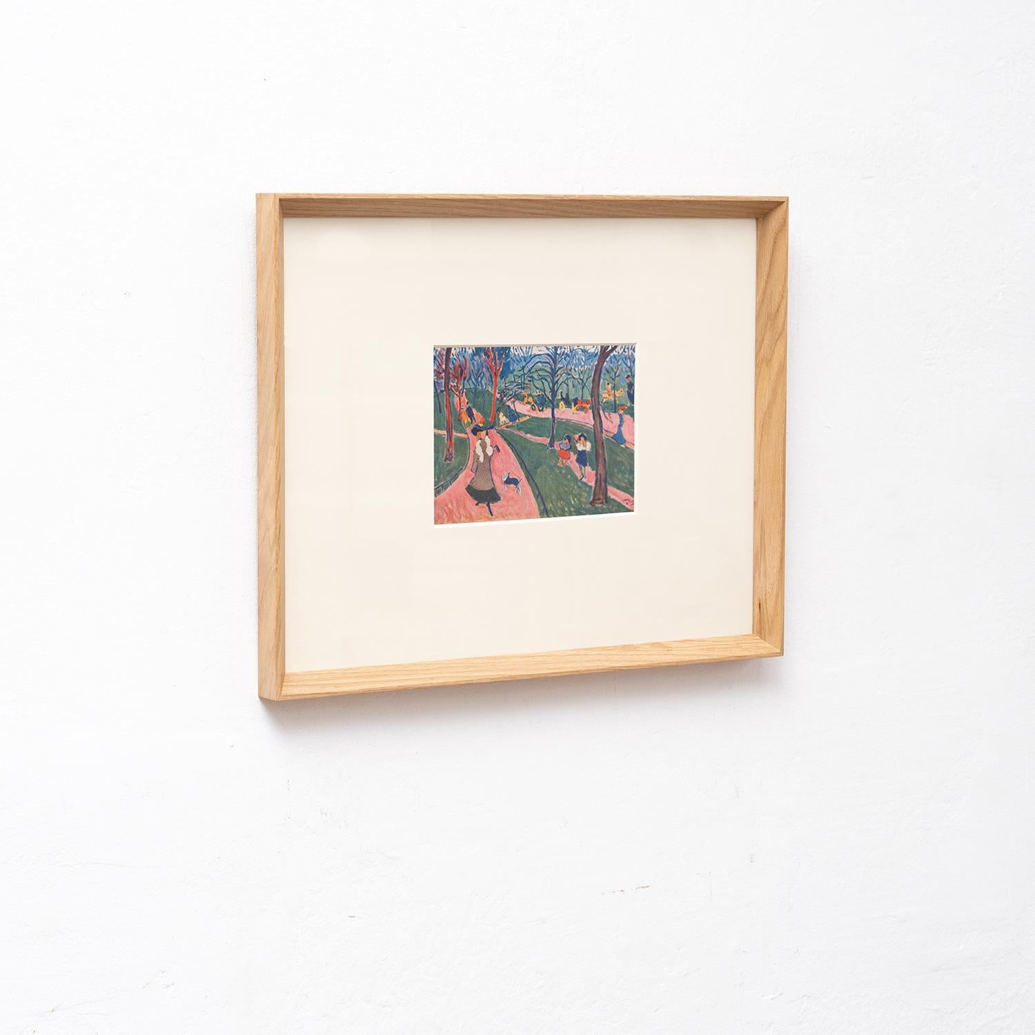 Mid-Century Modern Andre Derain 1948 Color Cliché Print, Framed For Sale