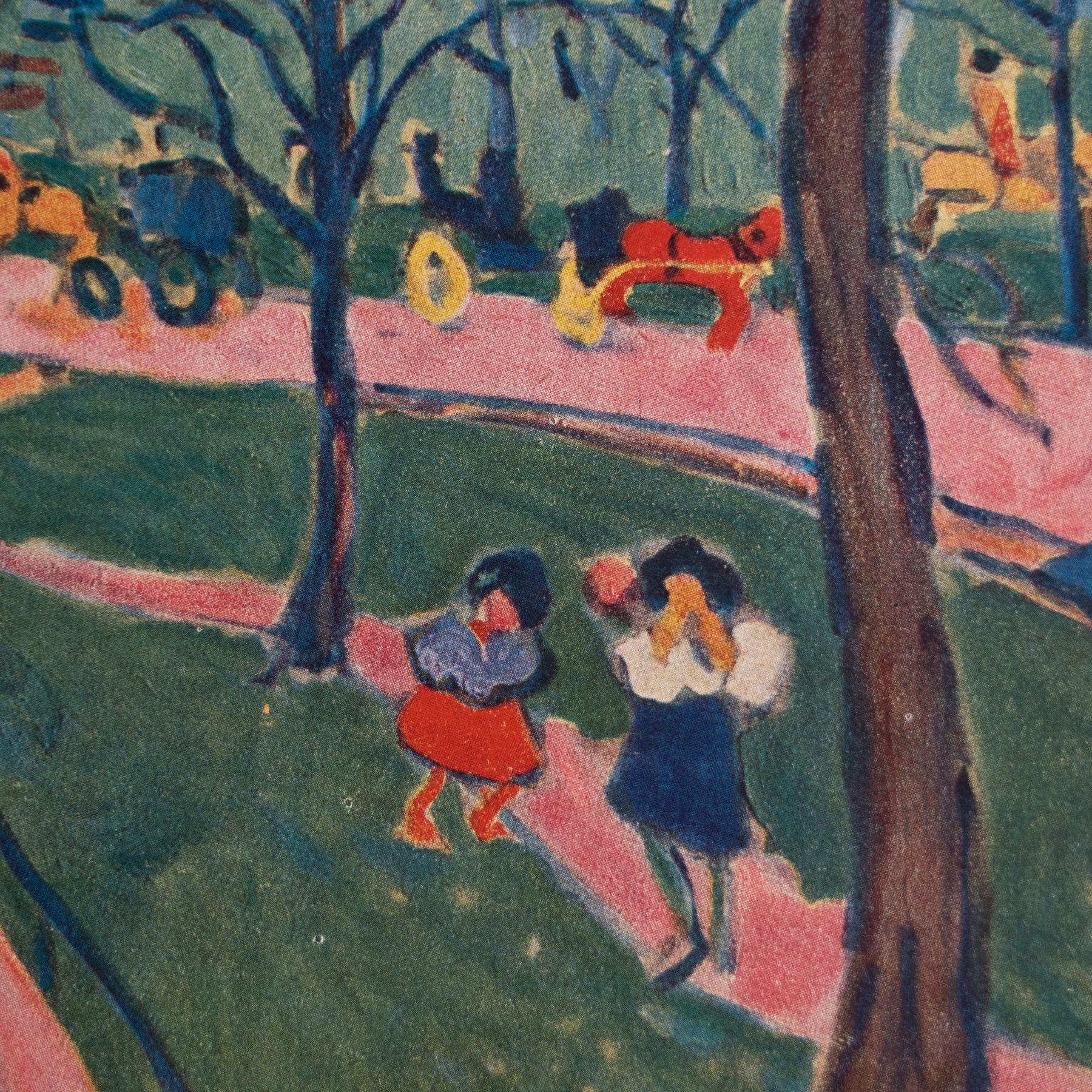 Andre Derain 1948 Color Cliché Print, Framed In Good Condition For Sale In Barcelona, Barcelona