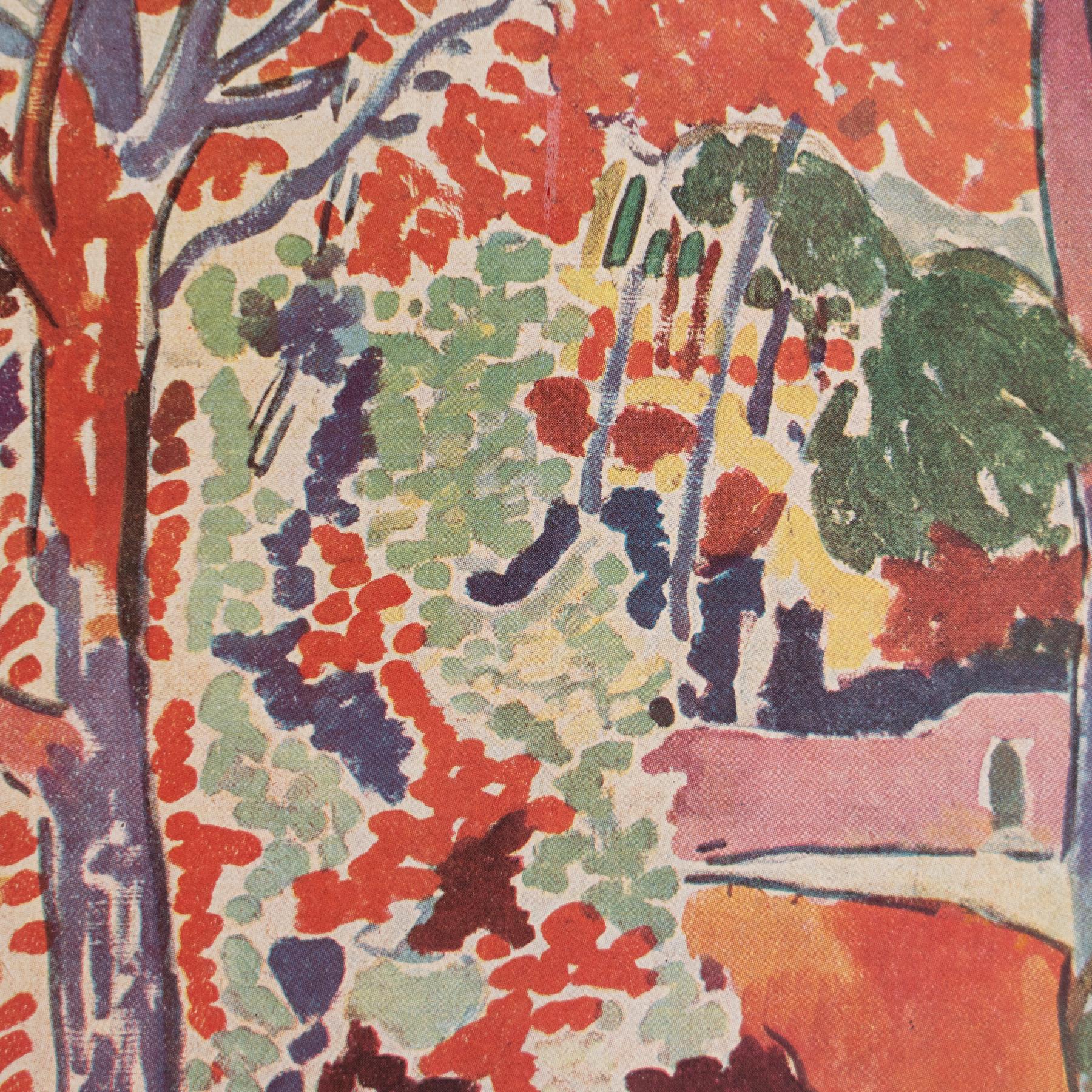 Andre Derain 1948 Color Cliché Print, Framed In Good Condition For Sale In Barcelona, Barcelona
