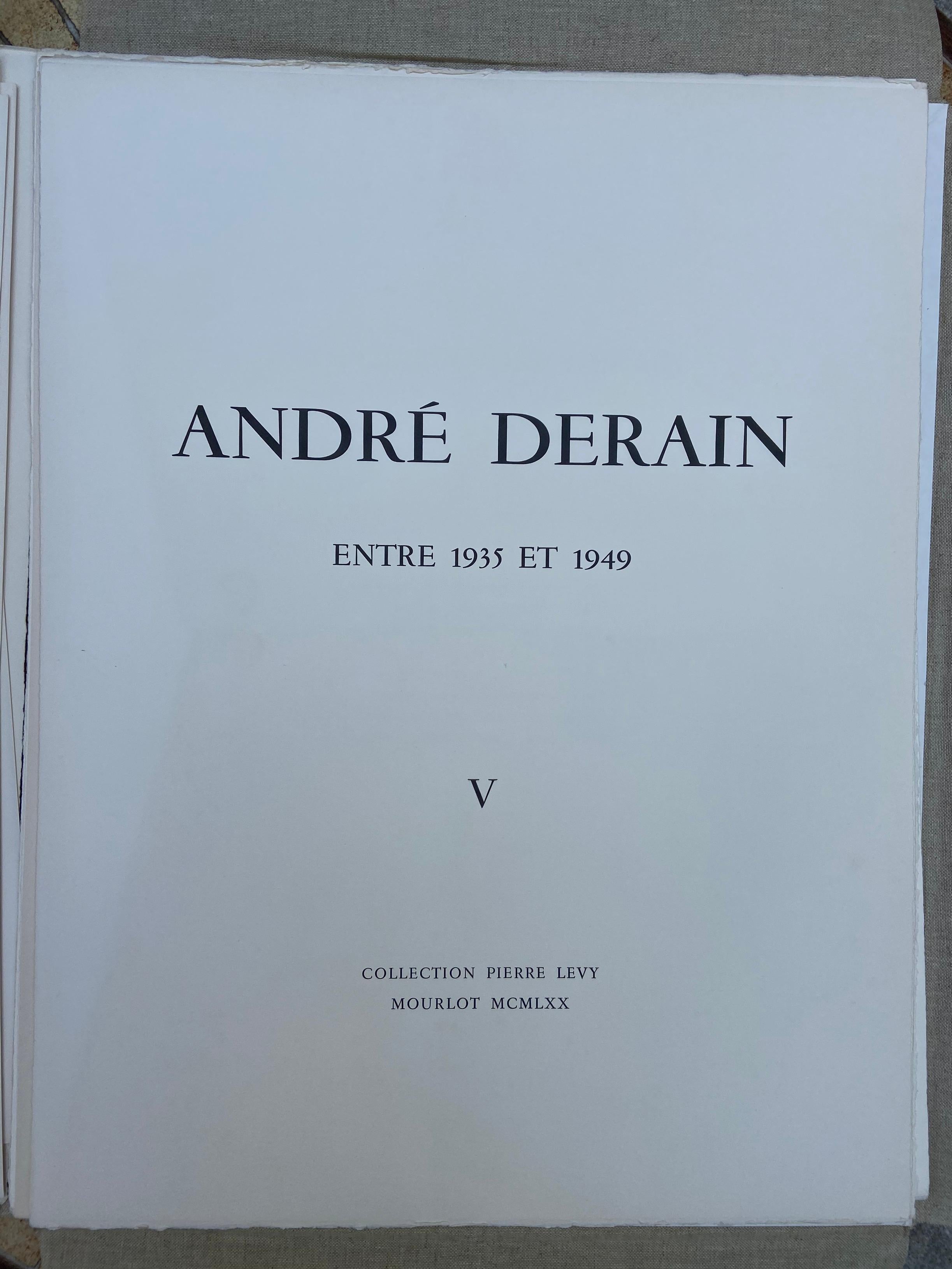 André Derain canvas portfolio between 1935 and 1949 V - Pierre Levy Collection
8 lithographs
Complete Portofolio
Measures: 68 x 52 cm 
1000 copies printed on arches vellum
Publisher Mourlot.