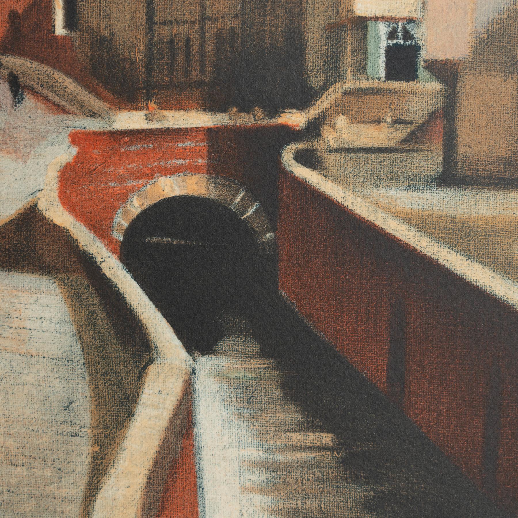 Lithographie en couleur encadrée d'André Derain 