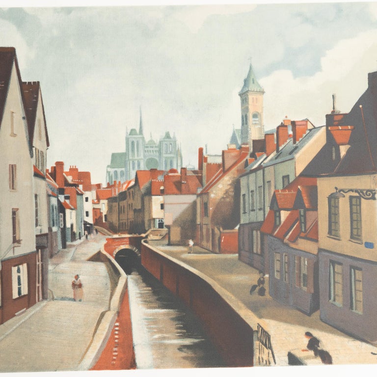 André Derain Framed 'Amiens' Color Lithography, circa 1970 In Good Condition For Sale In Barcelona, Barcelona