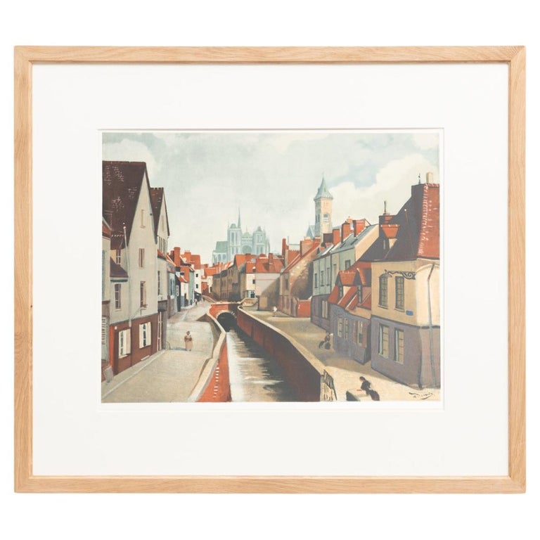 André Derain Framed 'Amiens' Color Lithography, circa 1970 For Sale