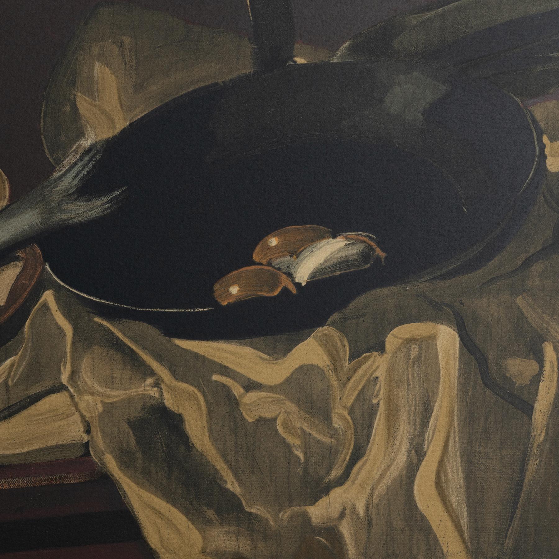 Andr Derain Gerahmte „Fisch und Stillleben“ Farblithografie, um 1970 (Ende des 20. Jahrhunderts) im Angebot